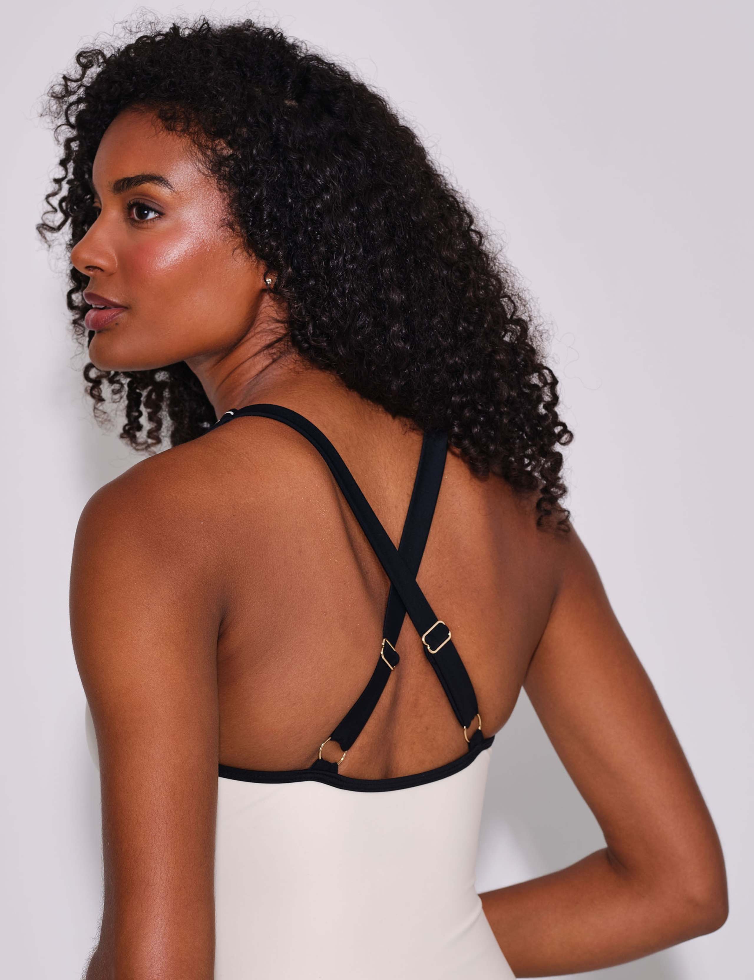 Textured Padded Plunge Swimsuit 4 of 4