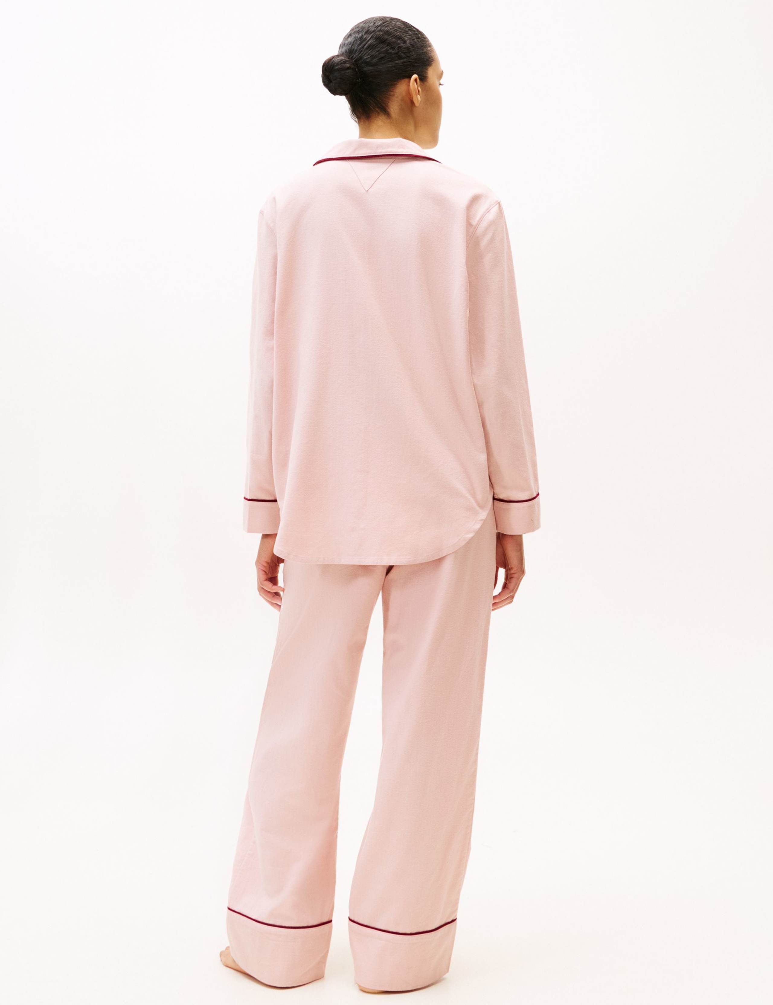 Essential Pure Cotton Herringbone Pyjama Top 2 of 4