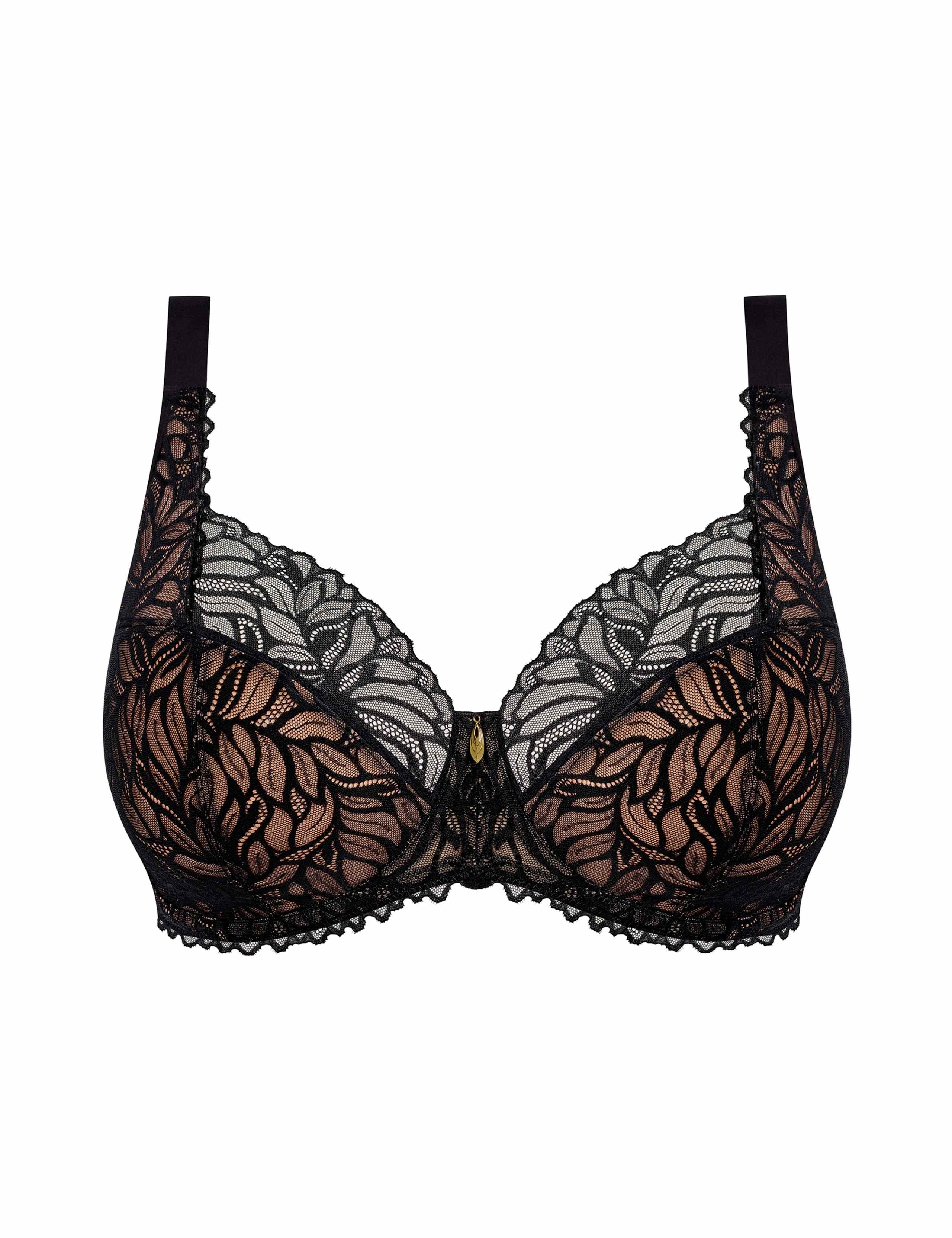 Carena Lace & Mesh Wired Balcony Bra (F-JJ) 2 of 5