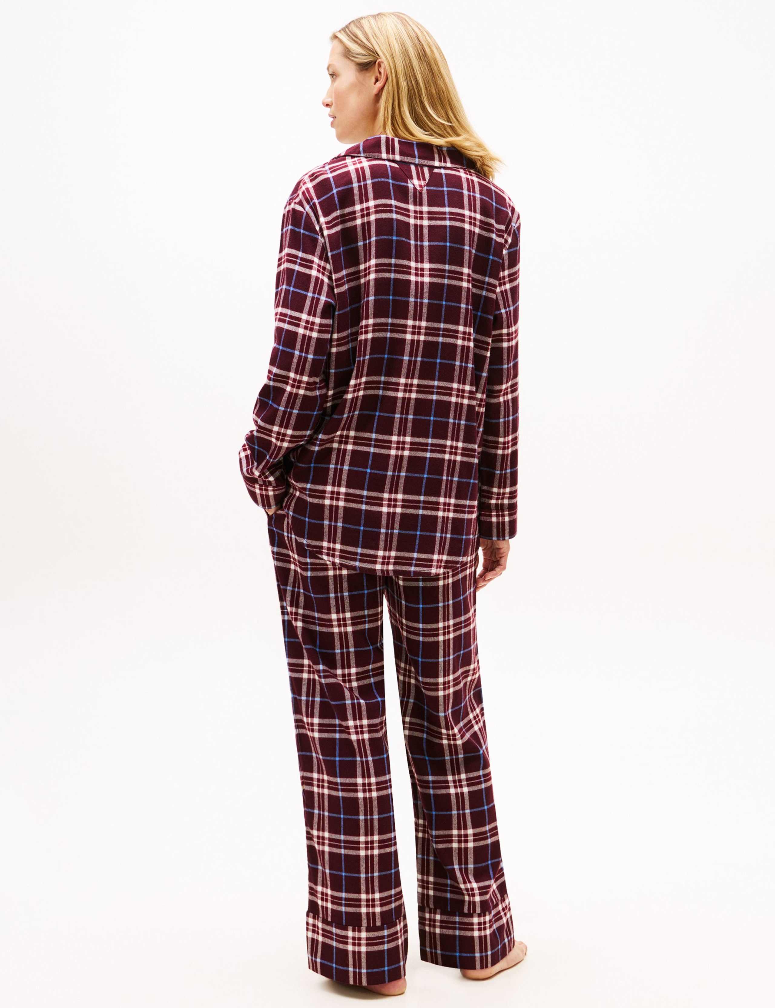 Essential Cotton Rich Checked Christmas Pyjama Set 3 of 6