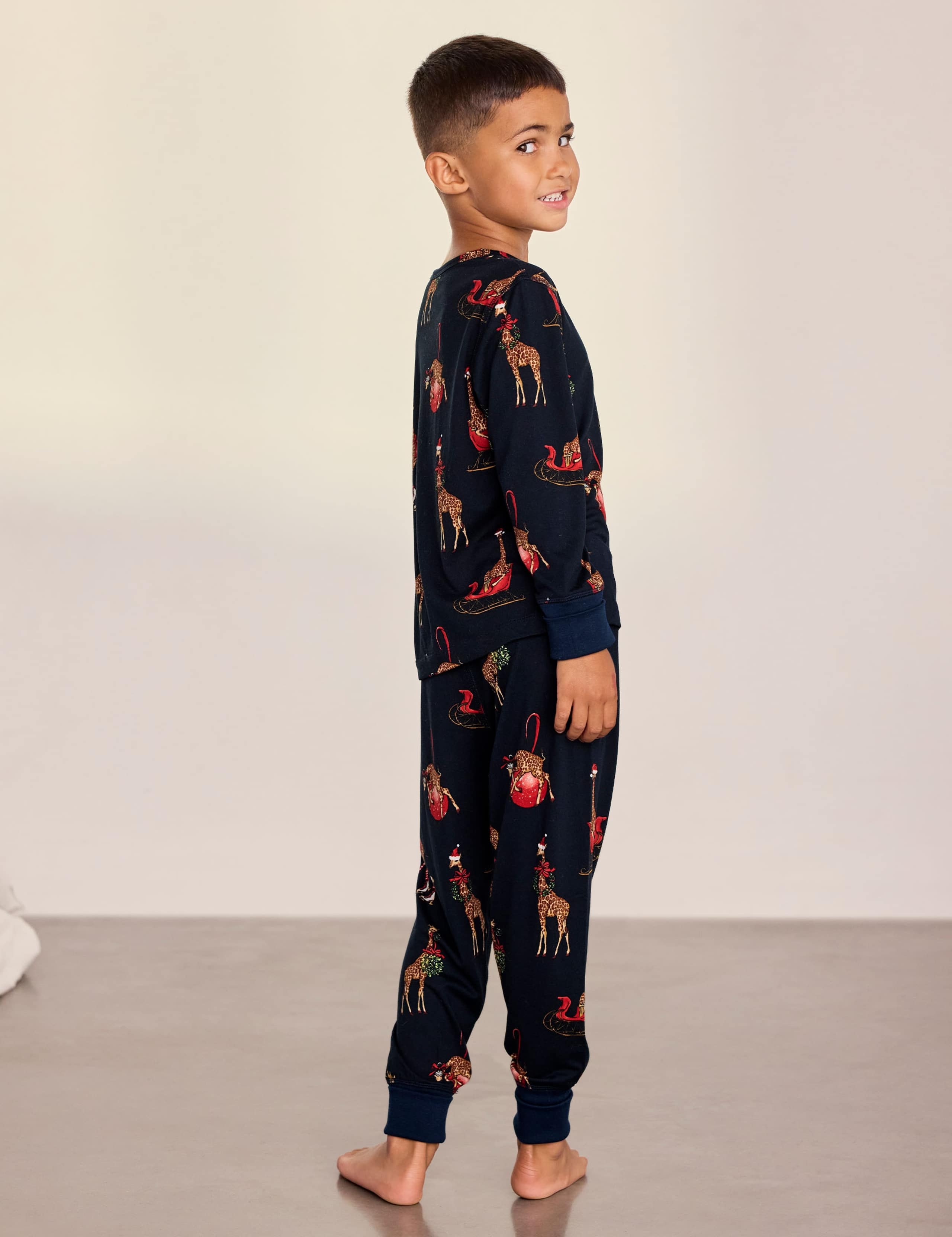 Family Christmas Giraffe Print
 Pyjama Set (6-16 Yrs) 6 of 9