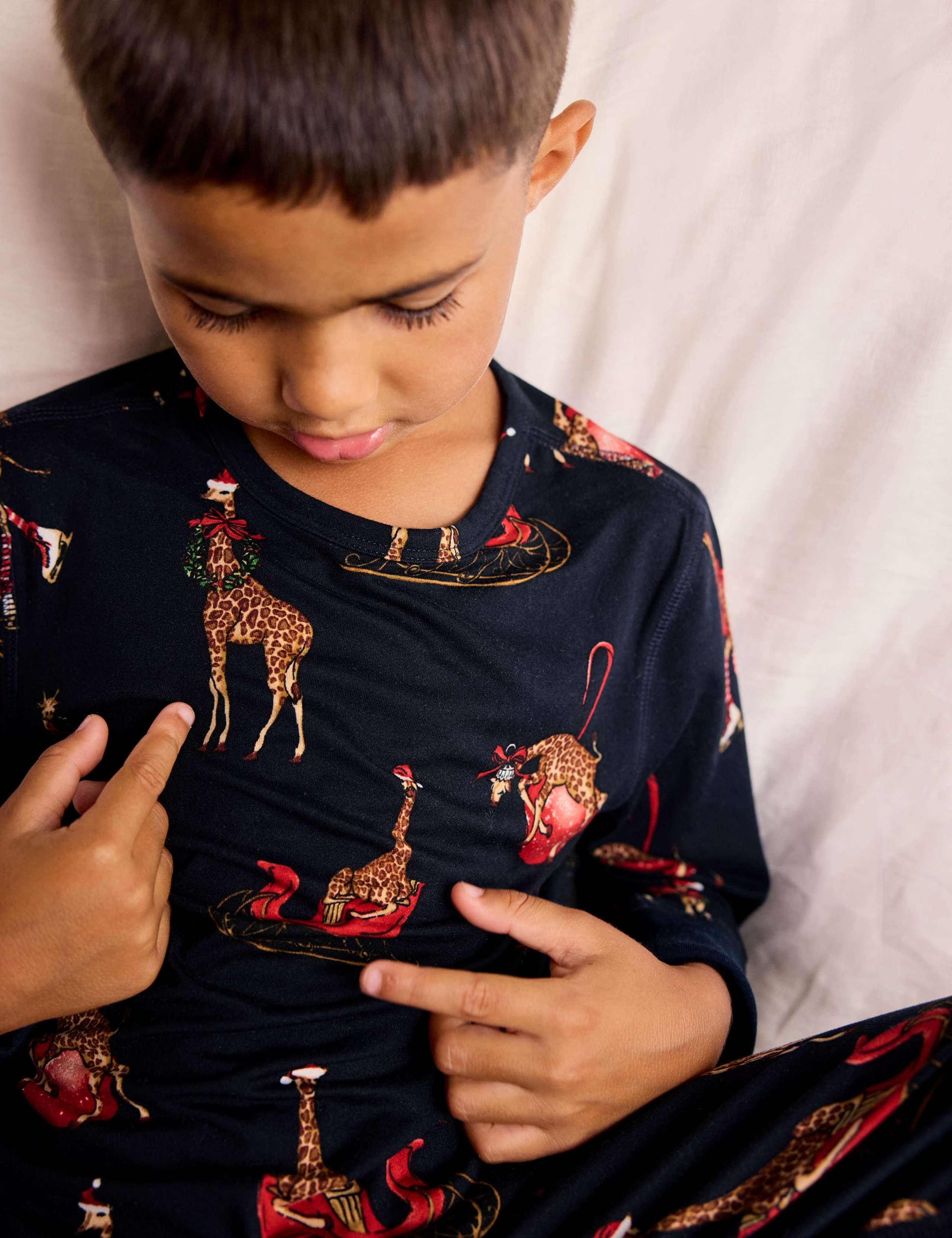 Family Christmas Giraffe Print
 Pyjama Set (6-16 Yrs) 8 of 9