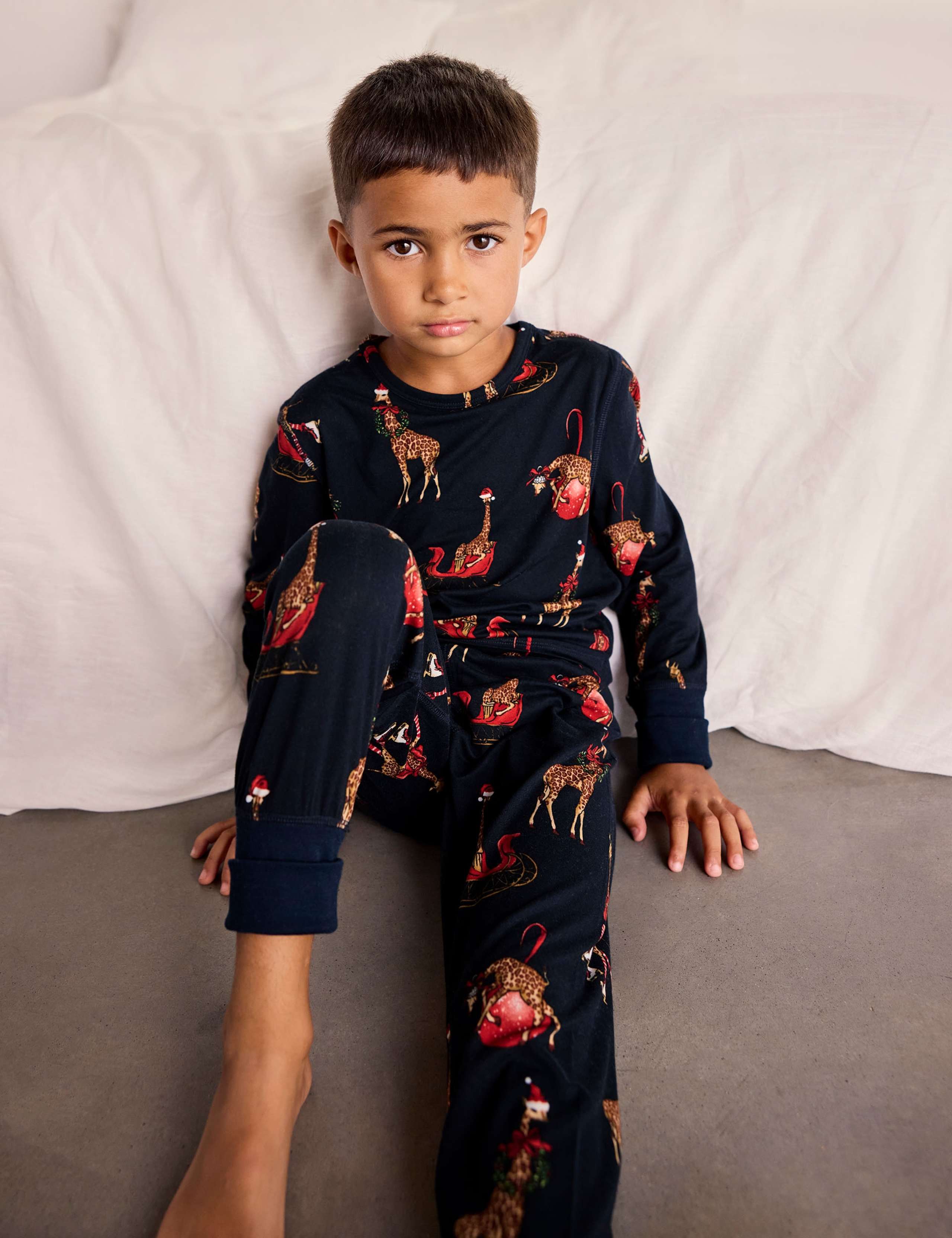 Family Christmas Giraffe Print
 Pyjama Set (6-16 Yrs) 9 of 9