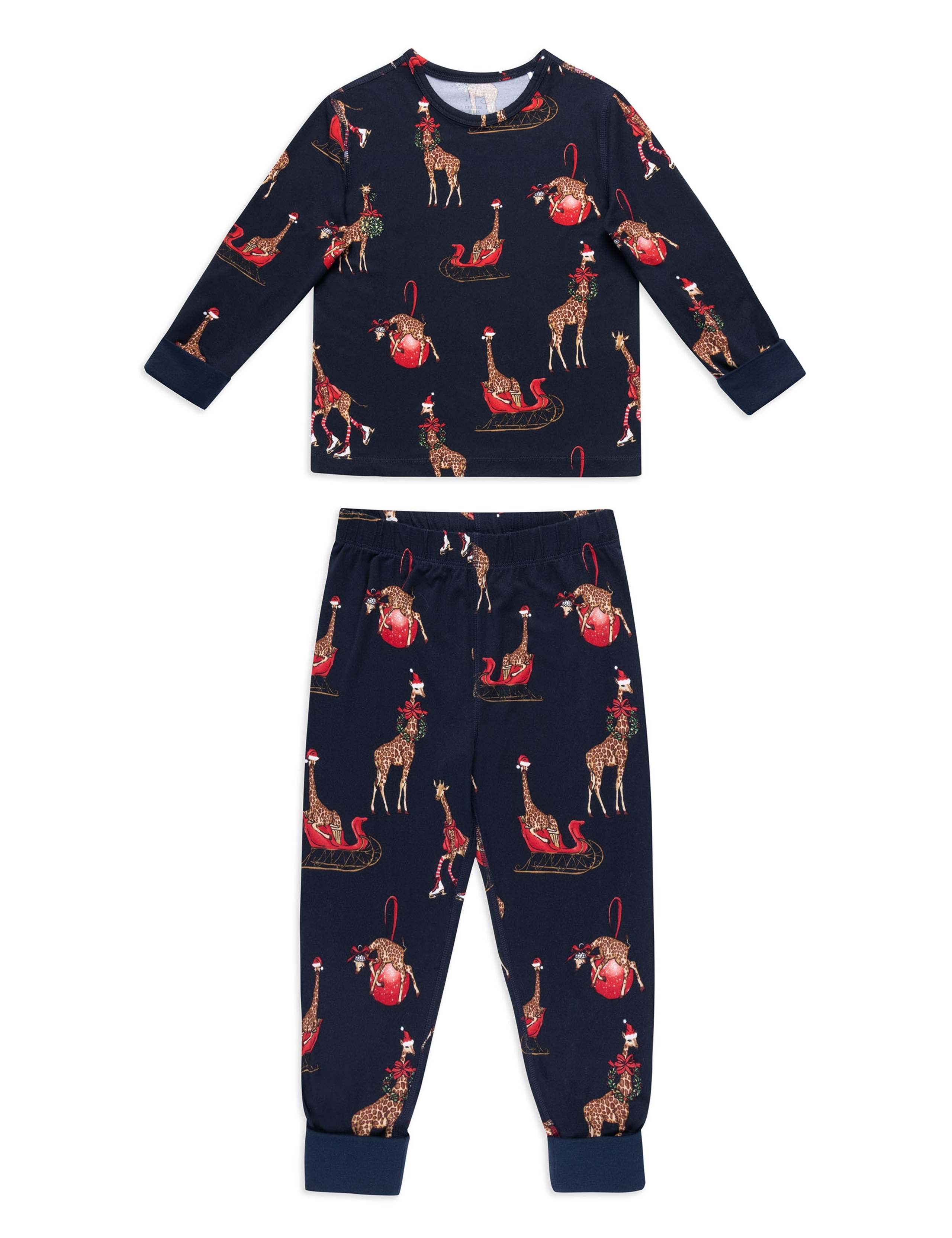 Family Christmas Giraffe Print
 Pyjama Set (6-16 Yrs) 2 of 9