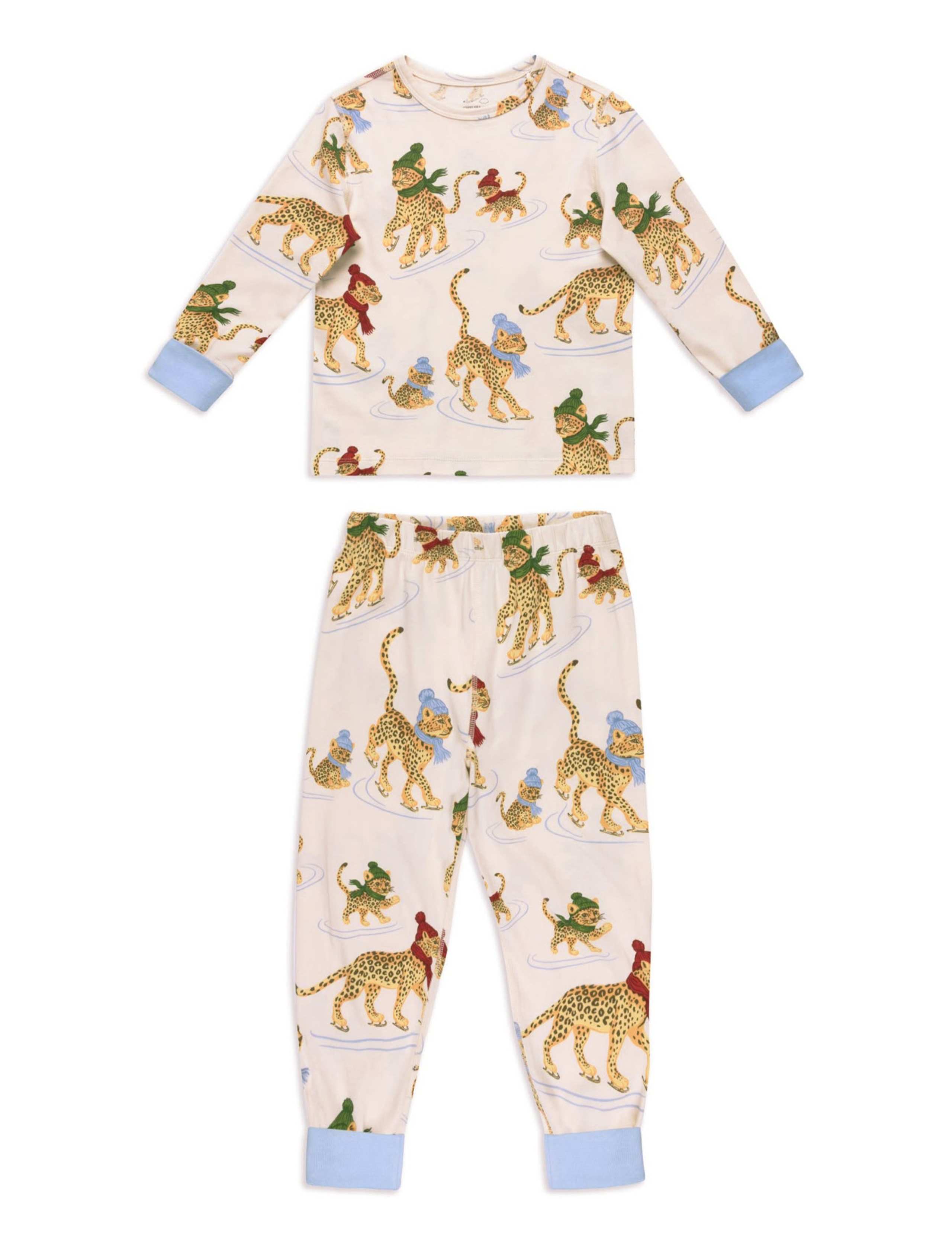 Family Christmas Skating Leopard Print Pyjama Set (6-16 Yrs) 2 of 3