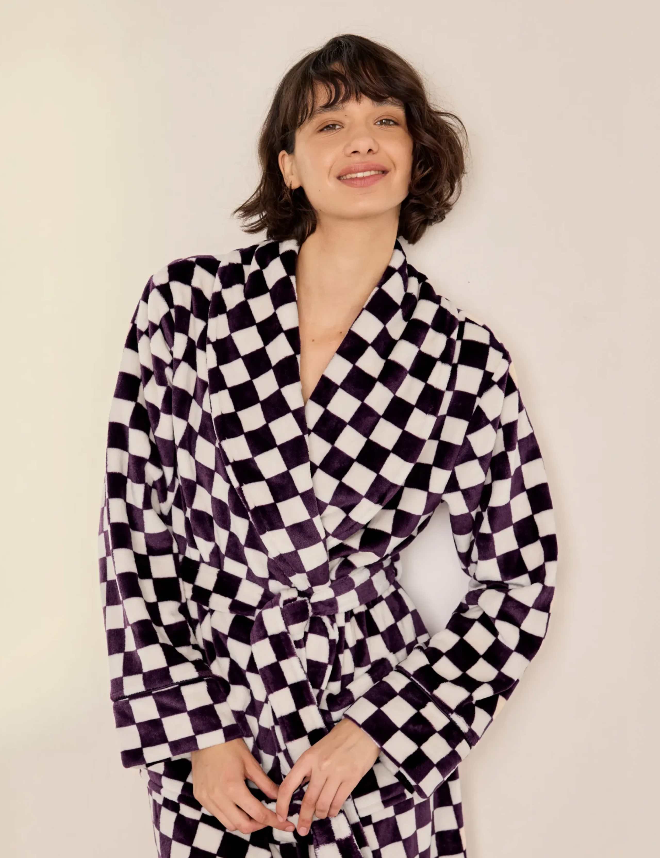 Fleece Long Belted Dressing Gown 3 of 8