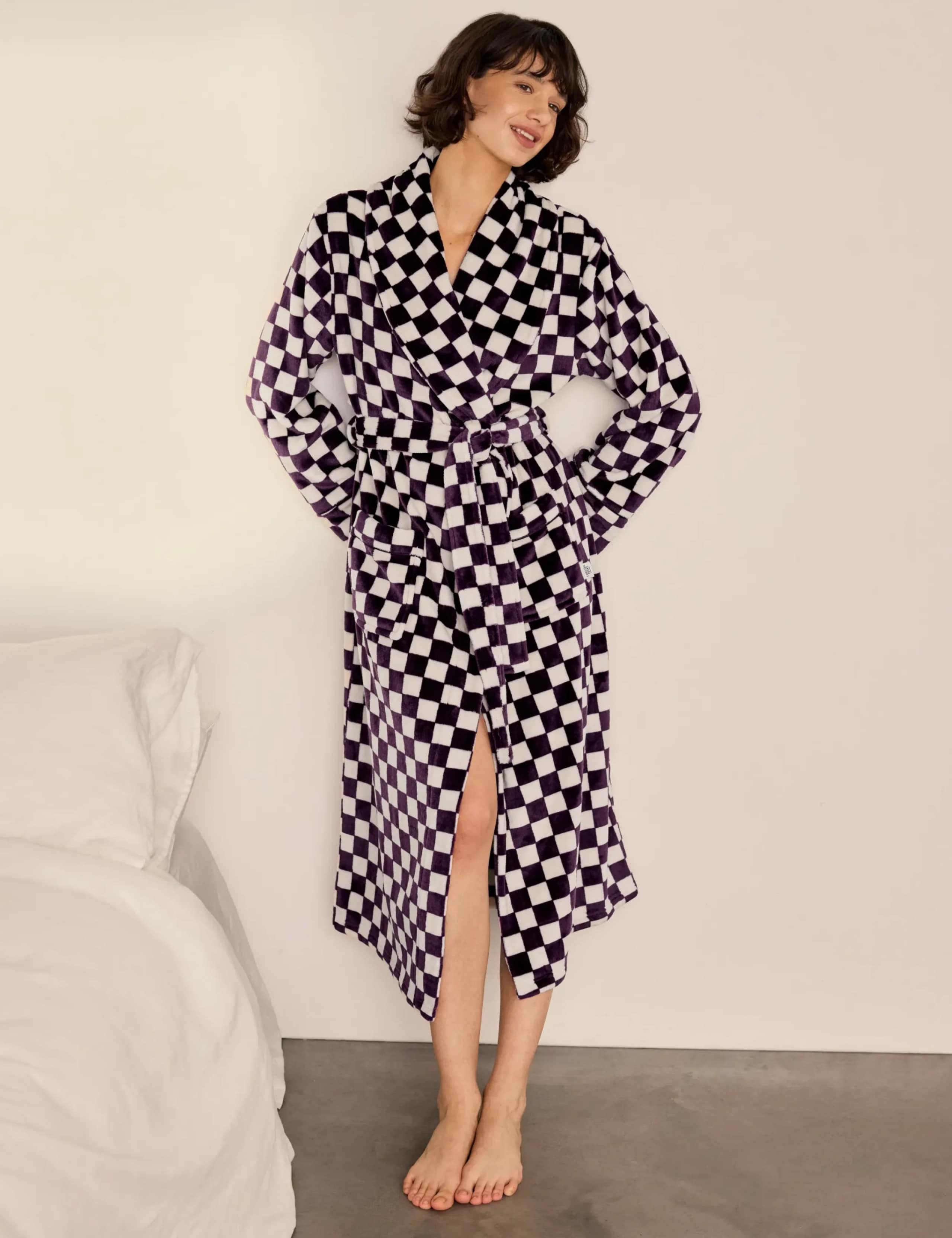 Fleece Long Belted Dressing Gown 6 of 8
