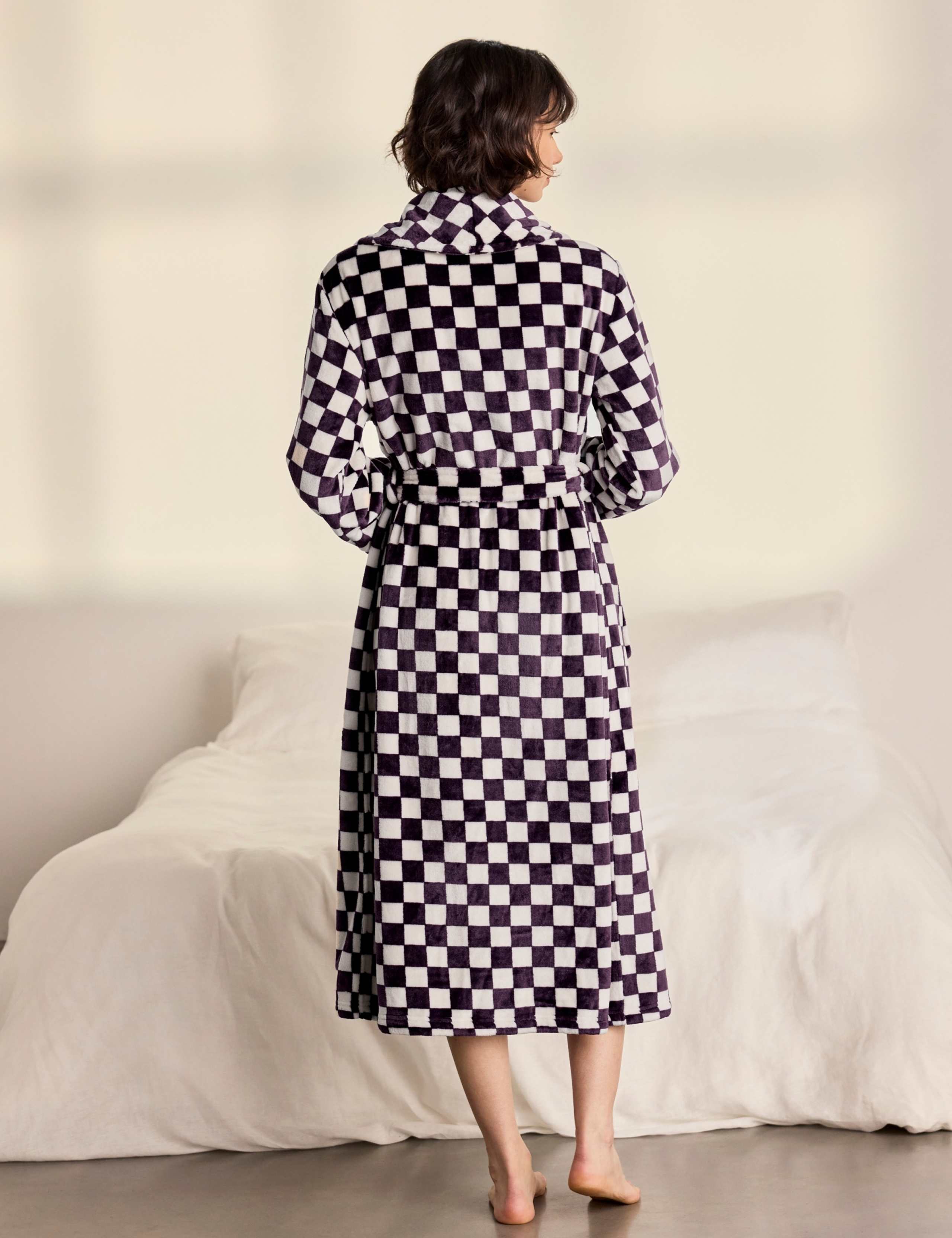 Fleece Long Belted Dressing Gown 7 of 8