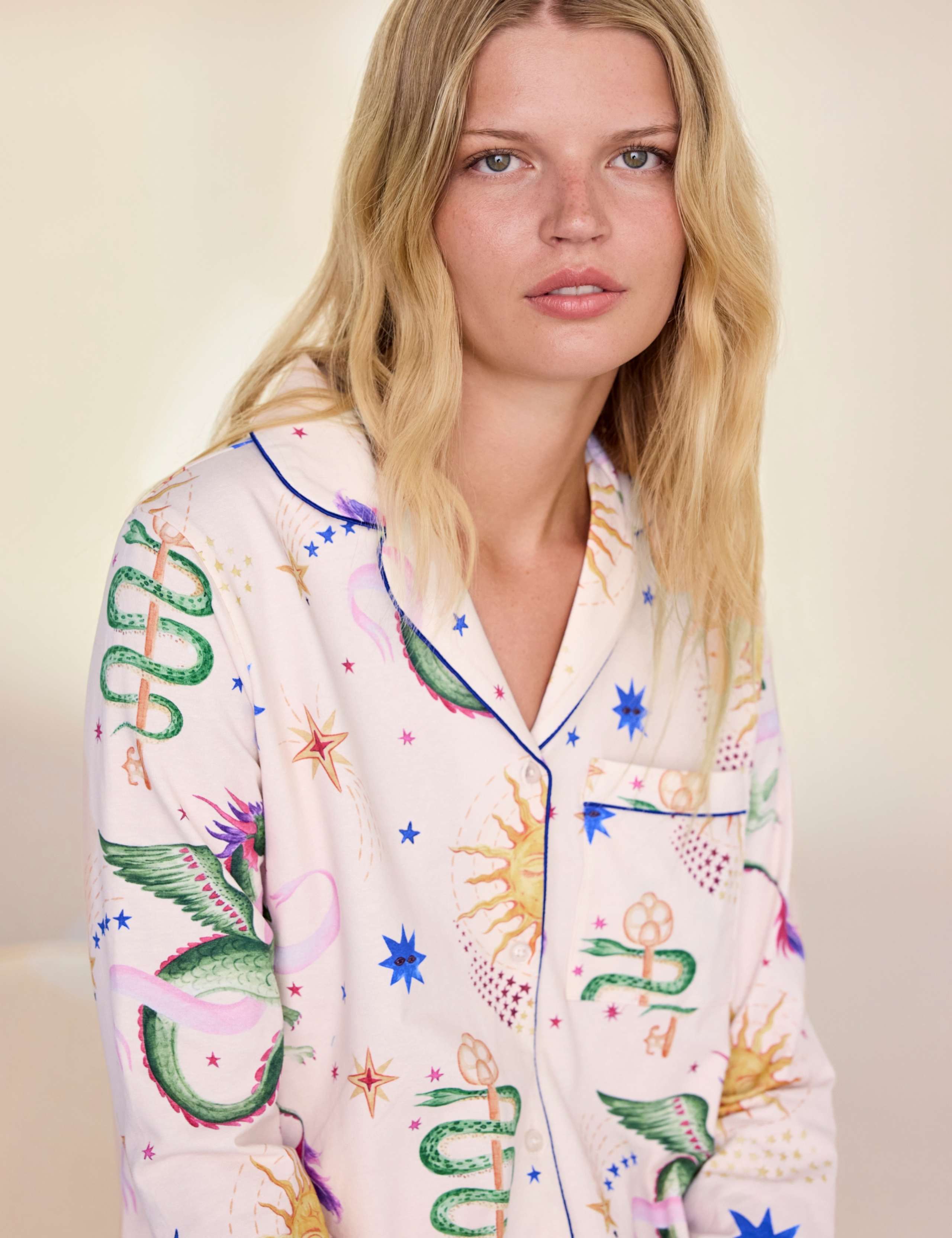 Cotton Rich Dragon Print Nightshirt 2 of 6