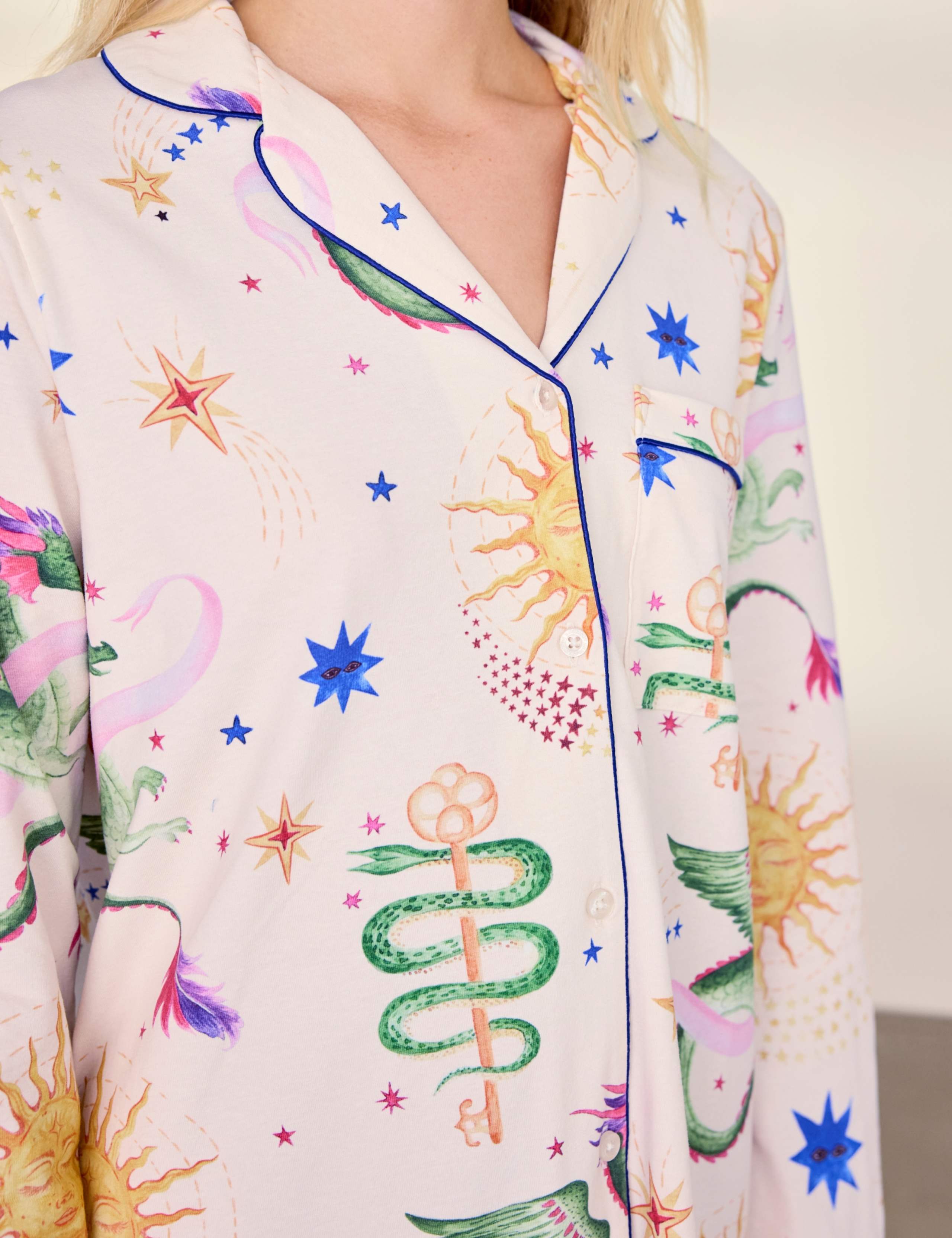 Cotton Rich Dragon Print Nightshirt 3 of 6