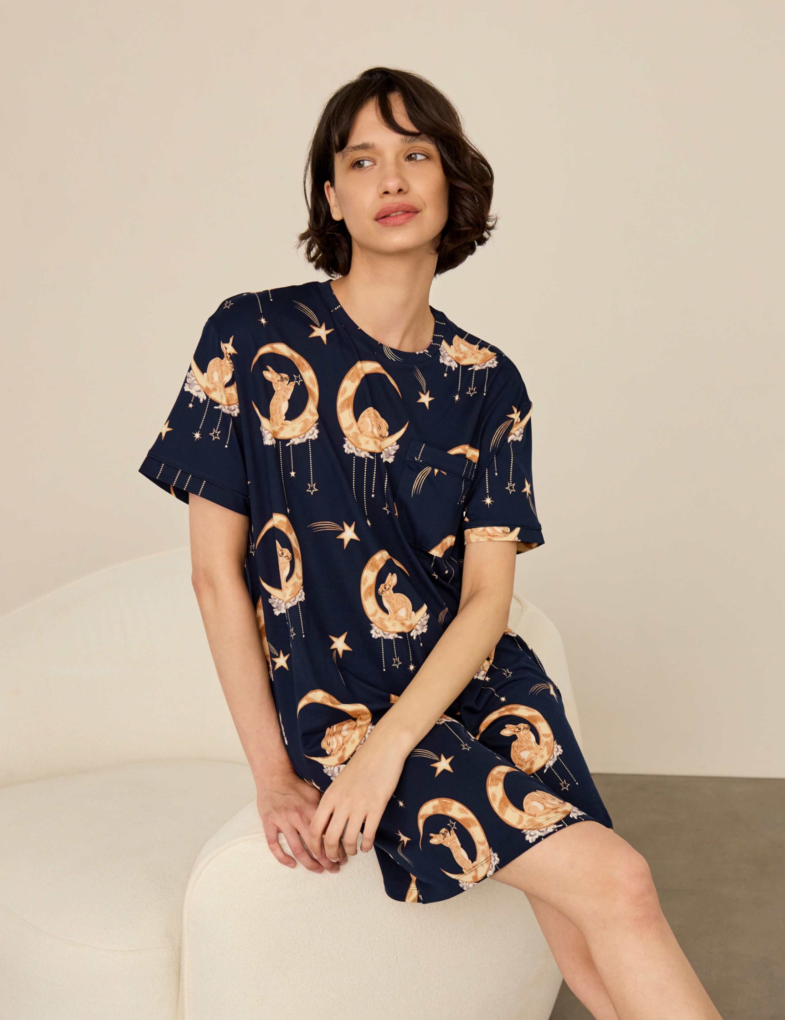Bunny Print Nightshirt 3 of 8