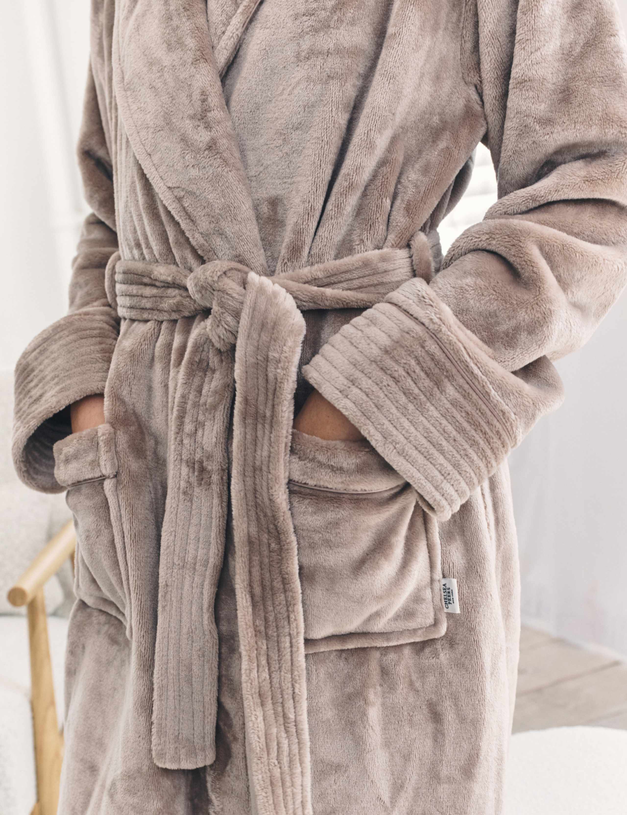 Fleece Tie Maxi Dressing Gown 4 of 7
