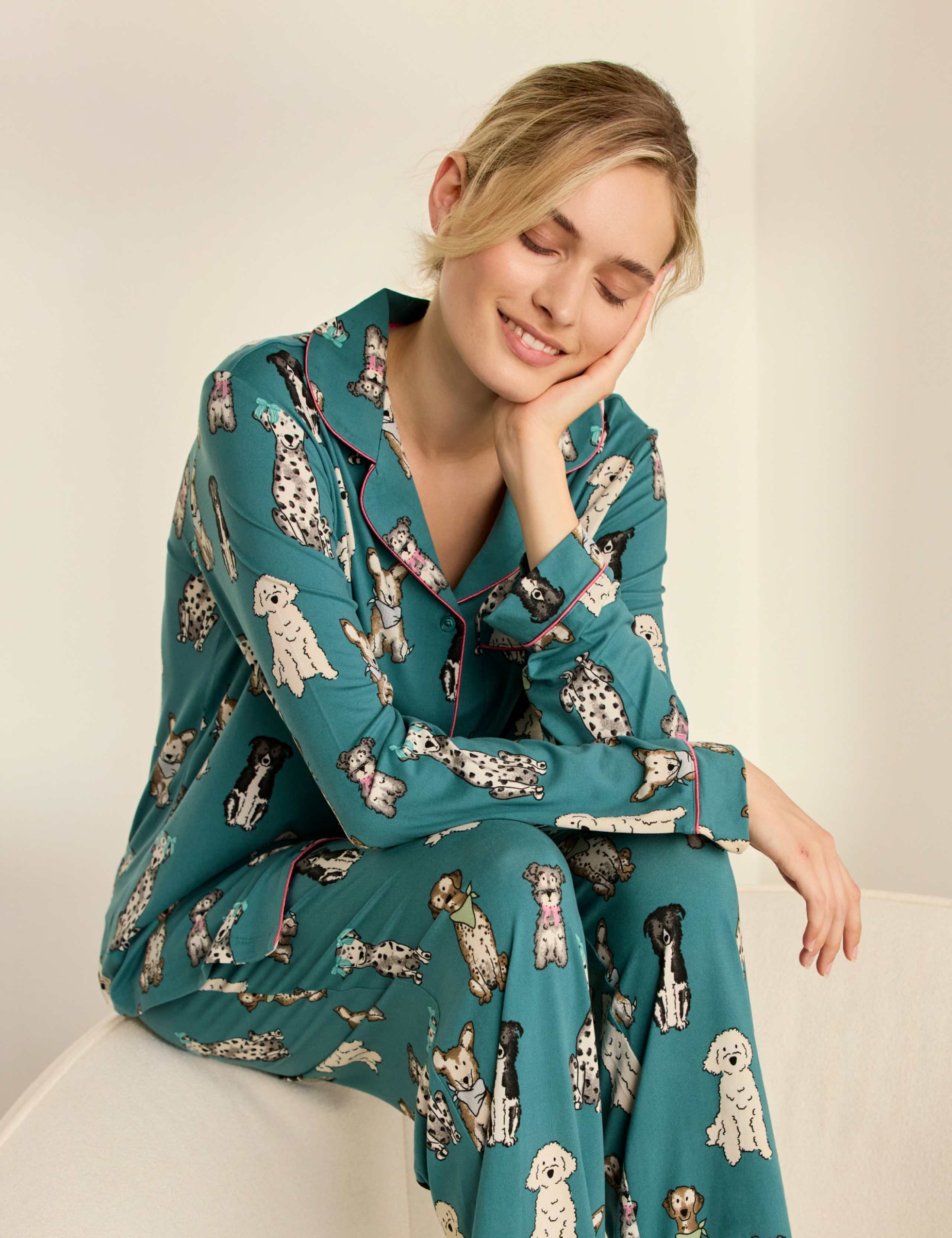Dog Button up Jersey Pyjamas 2 of 6