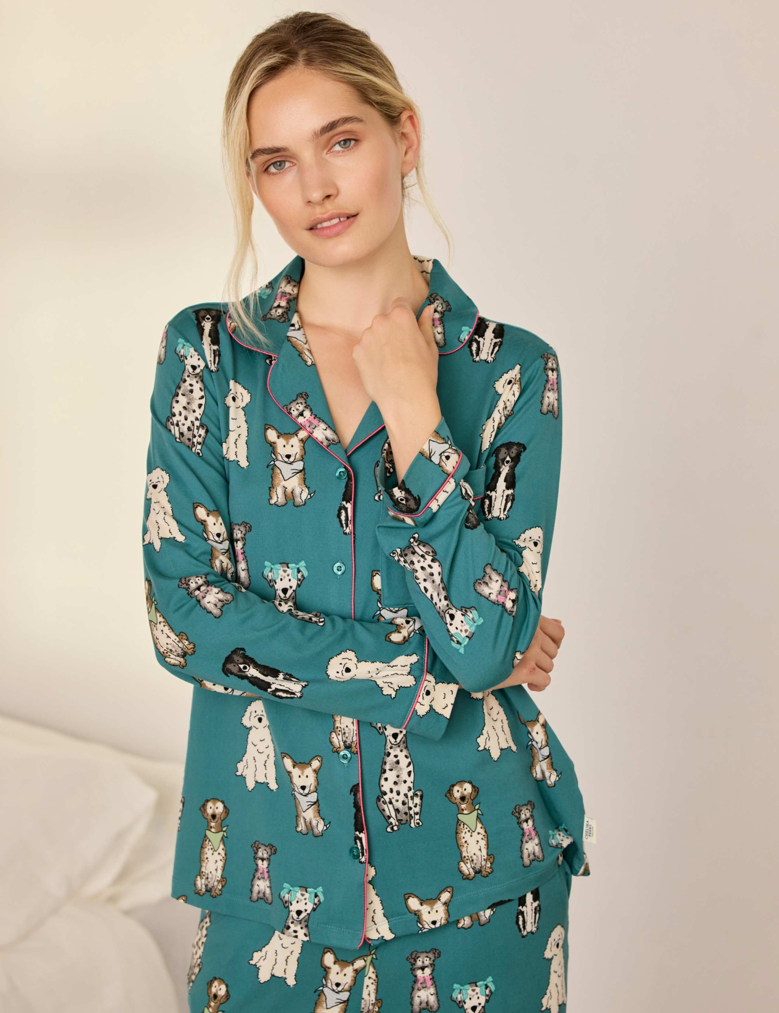 Dog Button up Jersey Pyjamas 3 of 6
