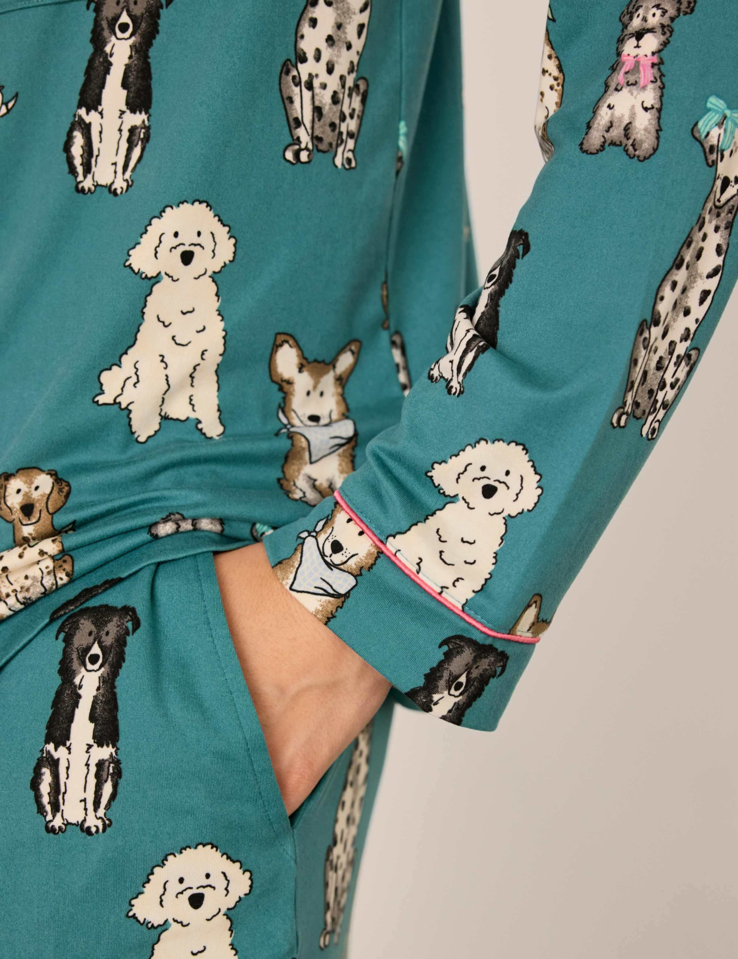 Dog Button up Jersey Pyjamas 5 of 6