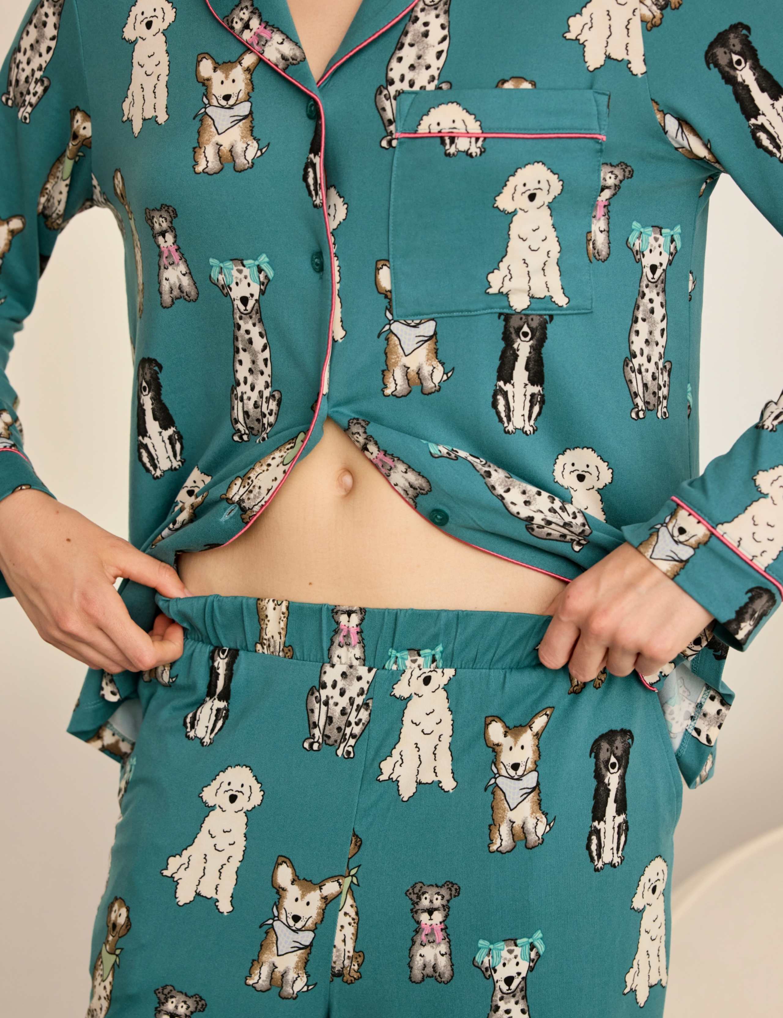 Dog Button up Jersey Pyjamas 6 of 6