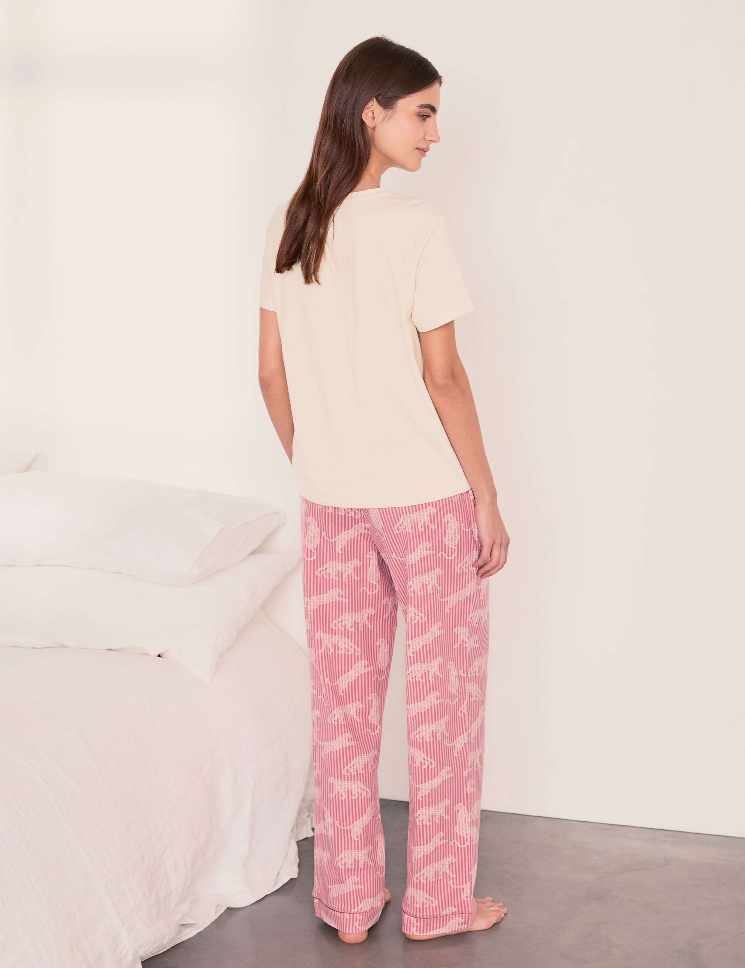 Cotton Rich Leopard Print Pyjama Set 6 of 6