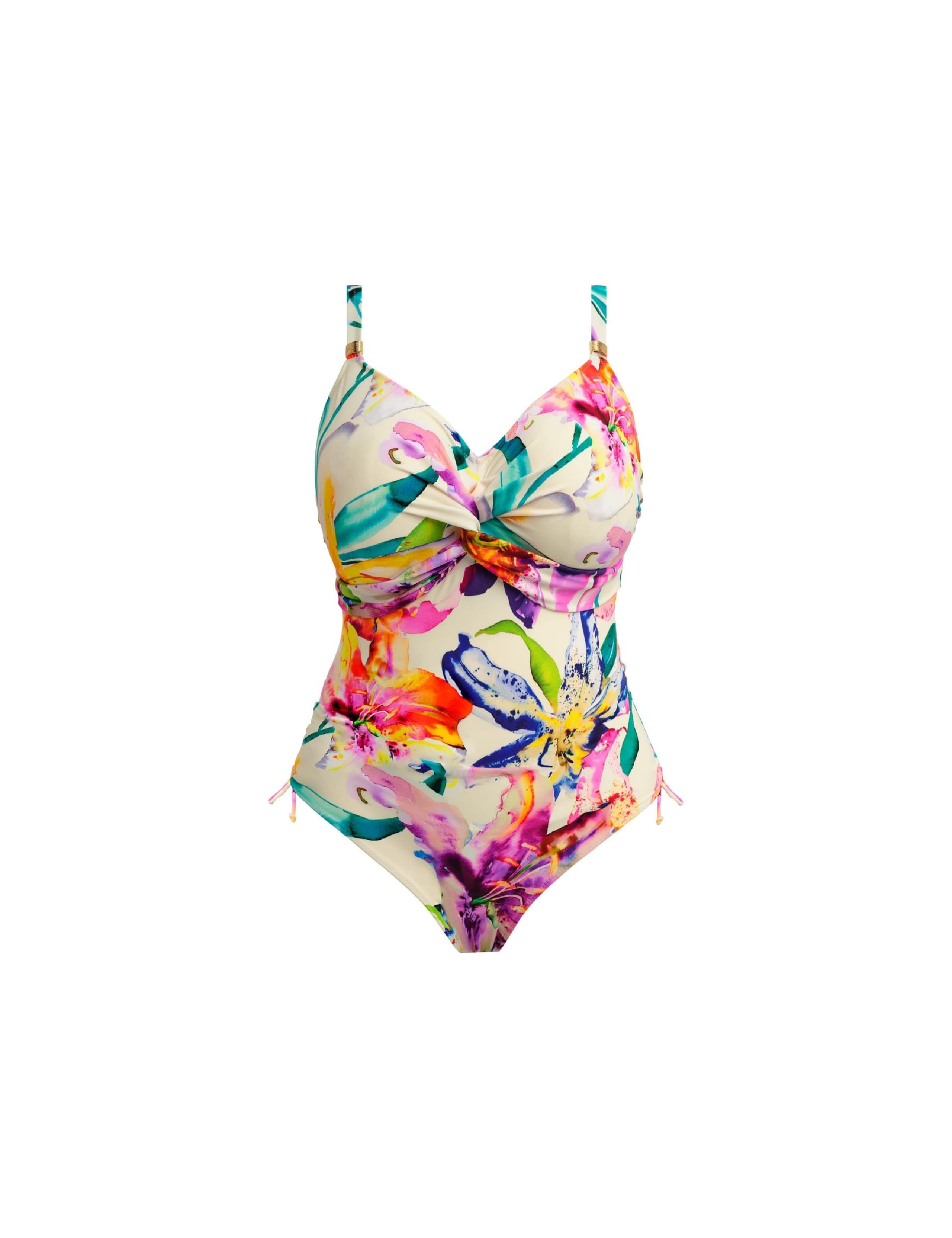 Iguazu Falls Floral Wired V-Neck Swimsuit D-H 2 of 5