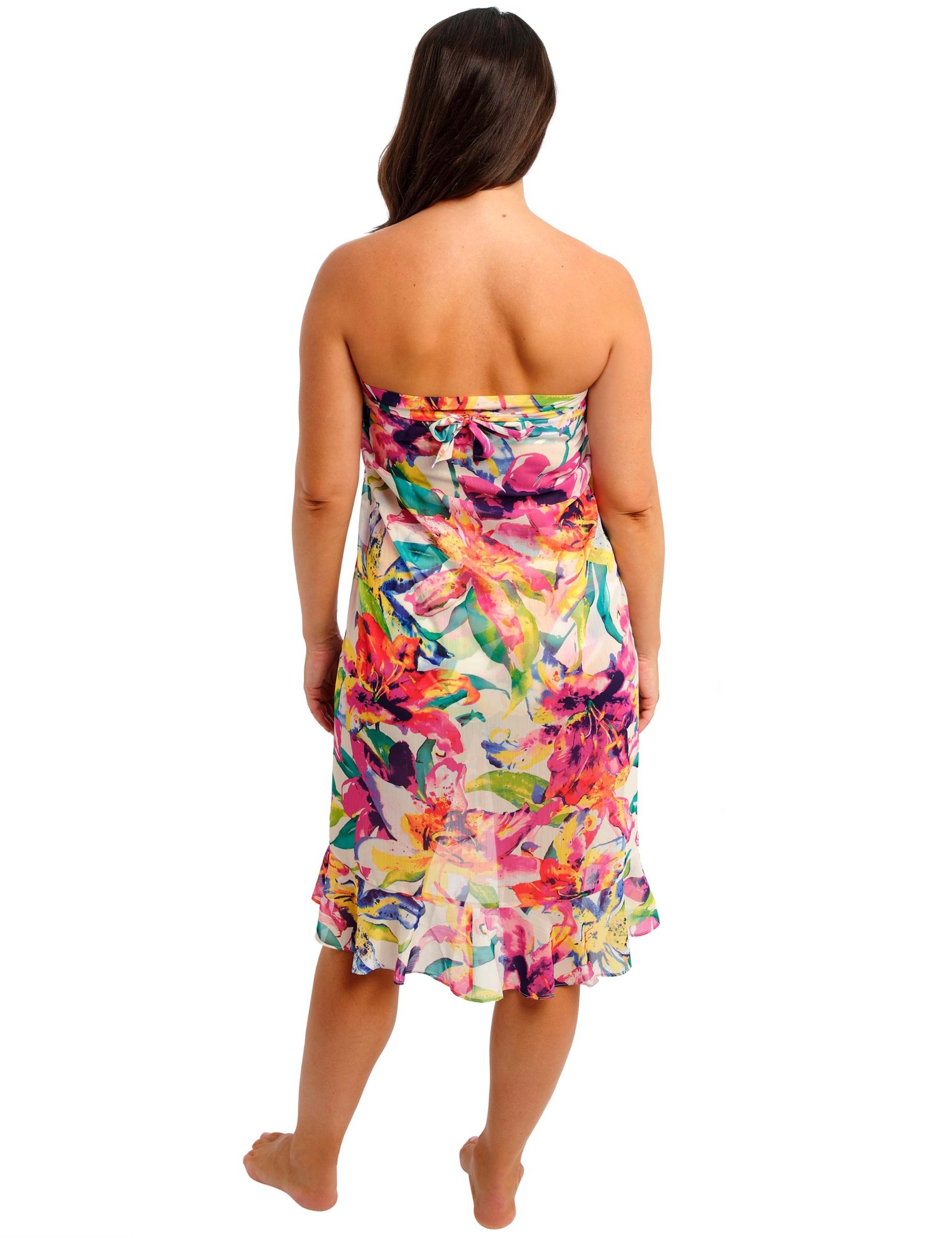 Iguazu Falls Floral Beach Cover Up Sarong 3 of 8