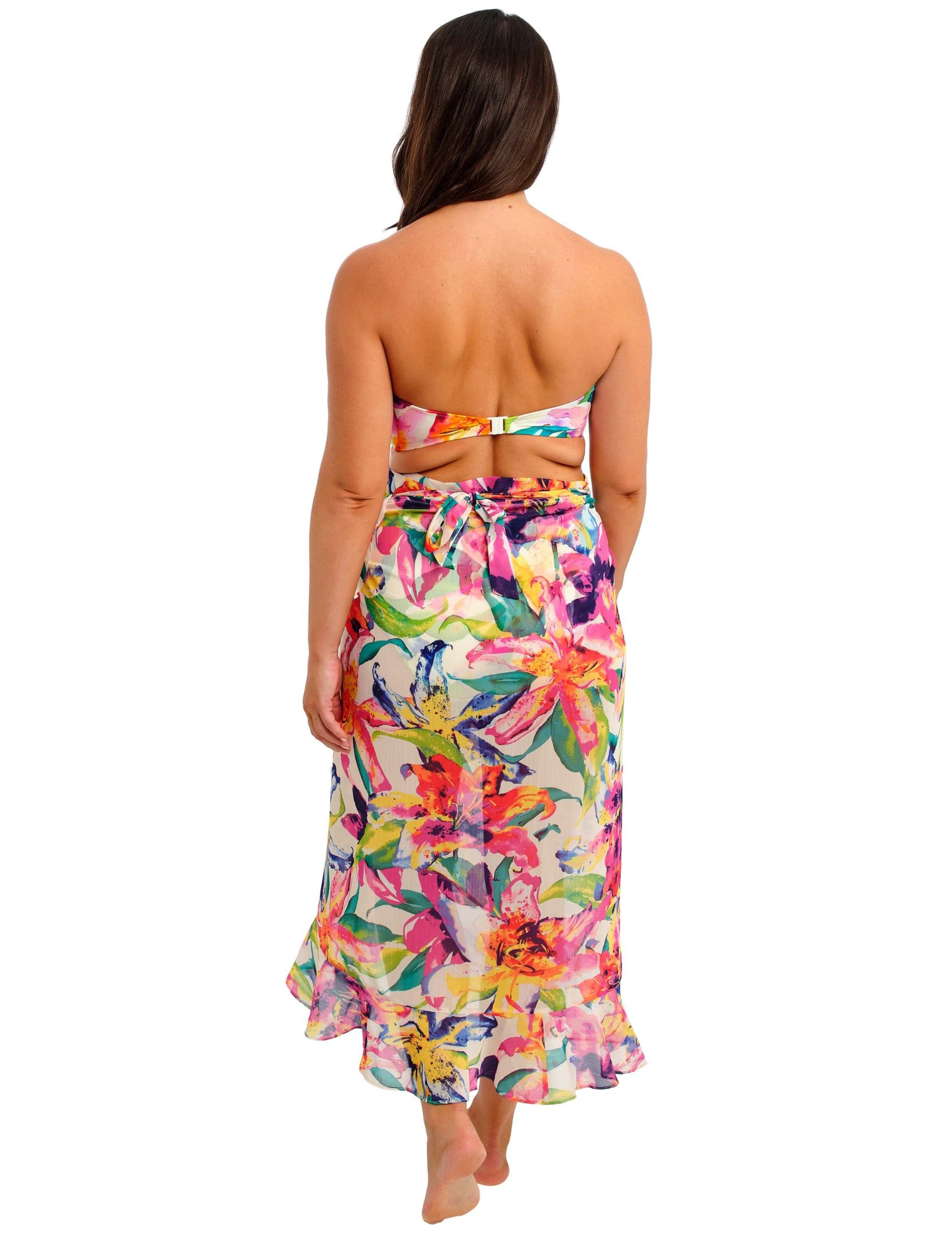 Iguazu Falls Floral Beach Cover Up Sarong 4 of 8