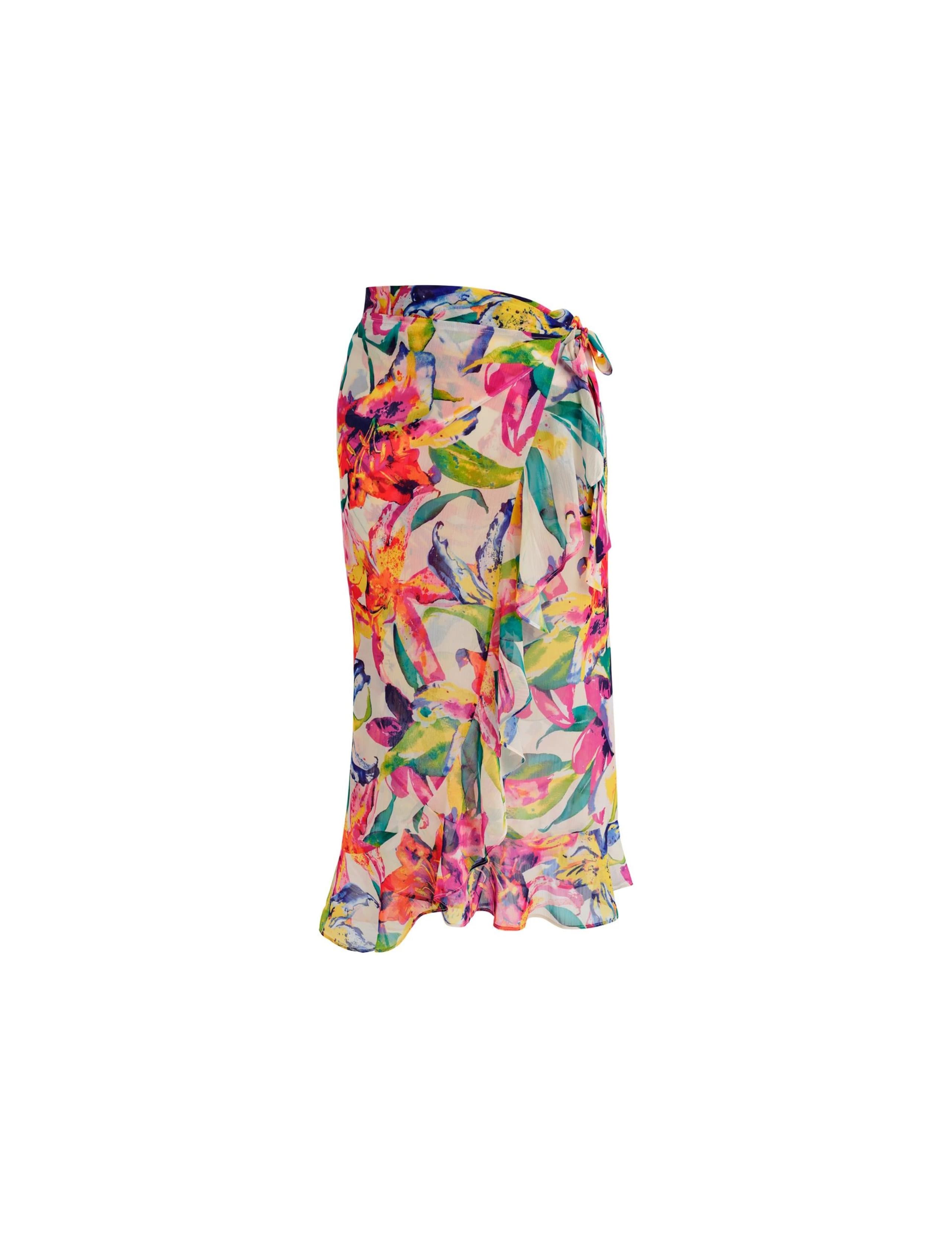 Iguazu Falls Floral Beach Cover Up Sarong 2 of 8