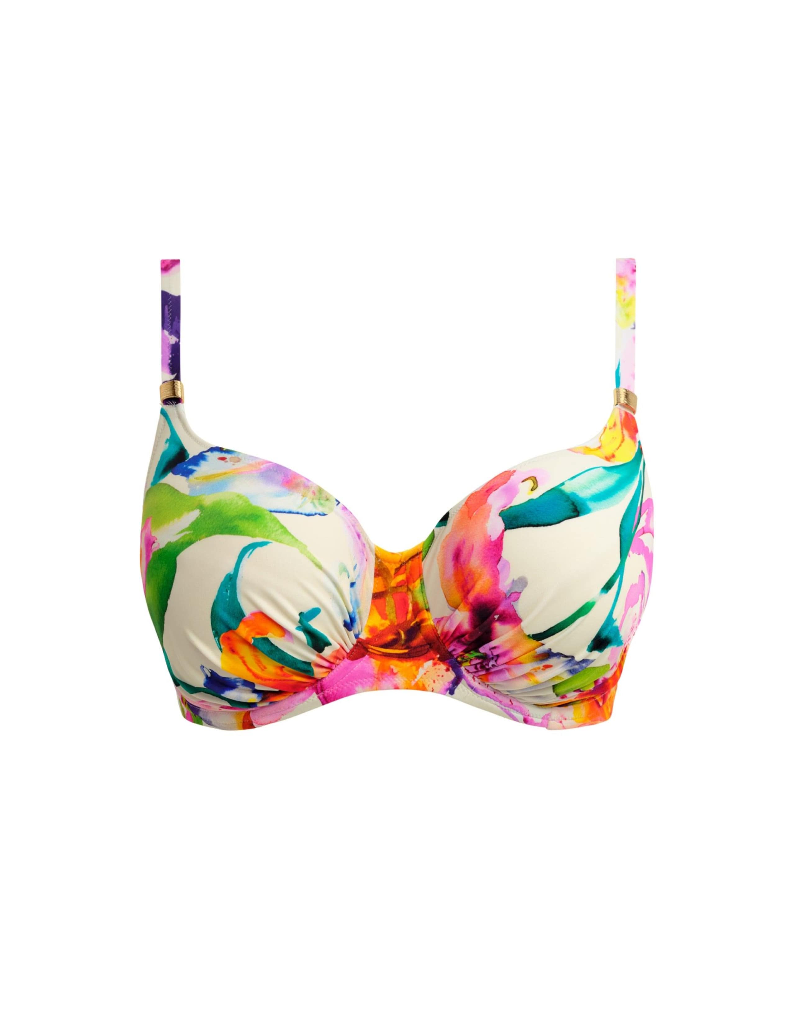 Floral Wired Full Cup Bikini Top 2 of 4