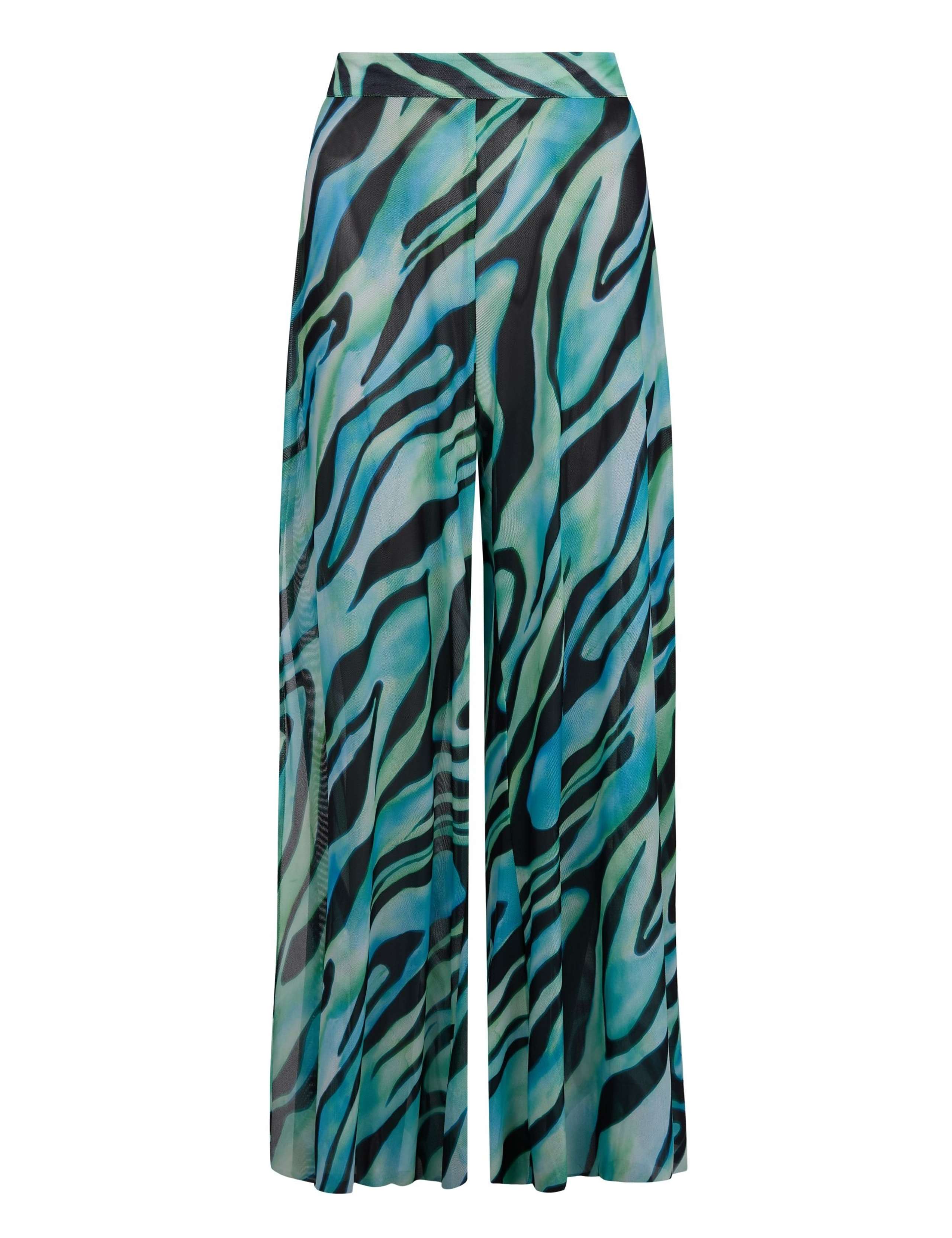 Zebra Print Mesh Beach Trousers 2 of 3