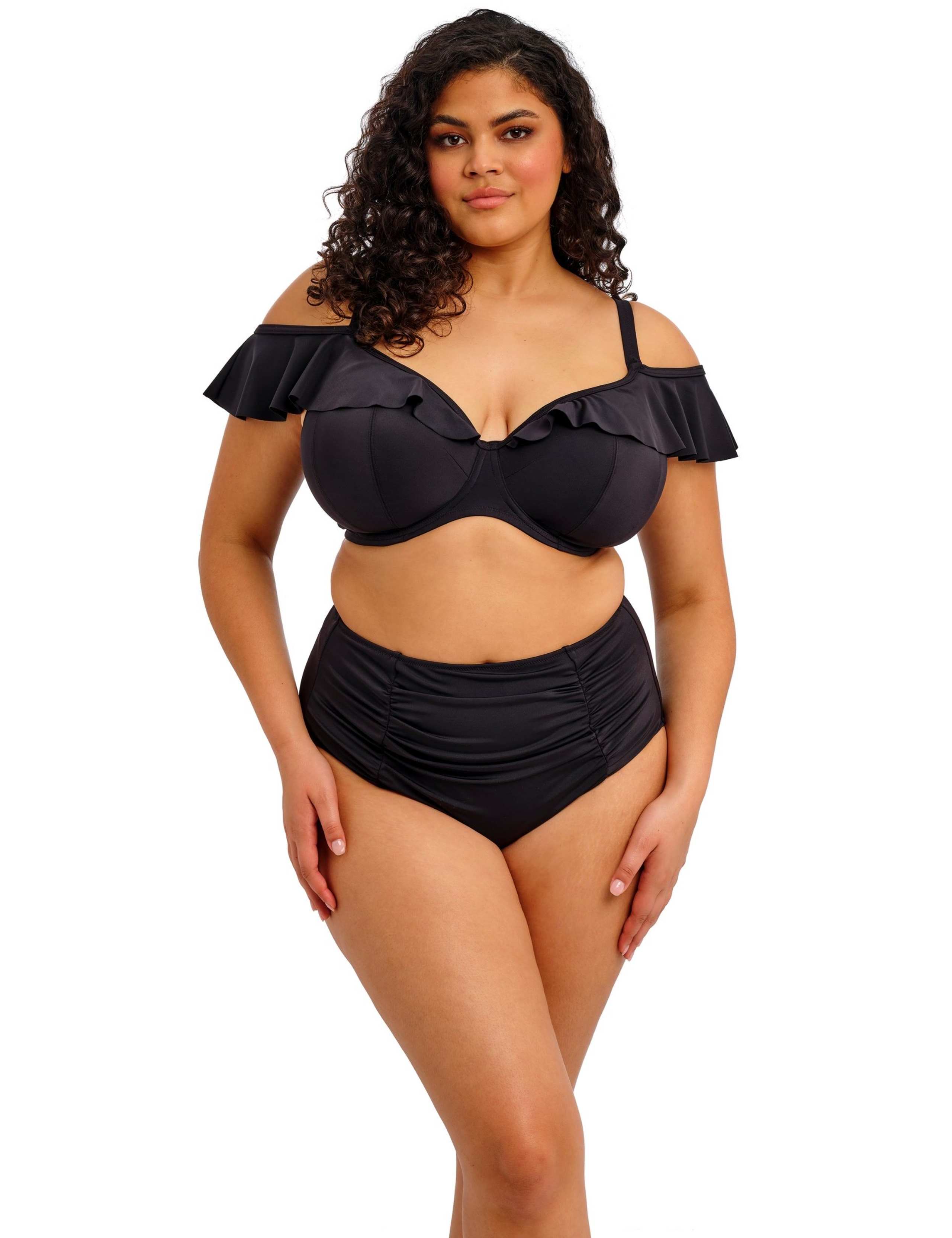 Plain Sailing High Waisted Smoothing Bikini Bottoms 1 of 5