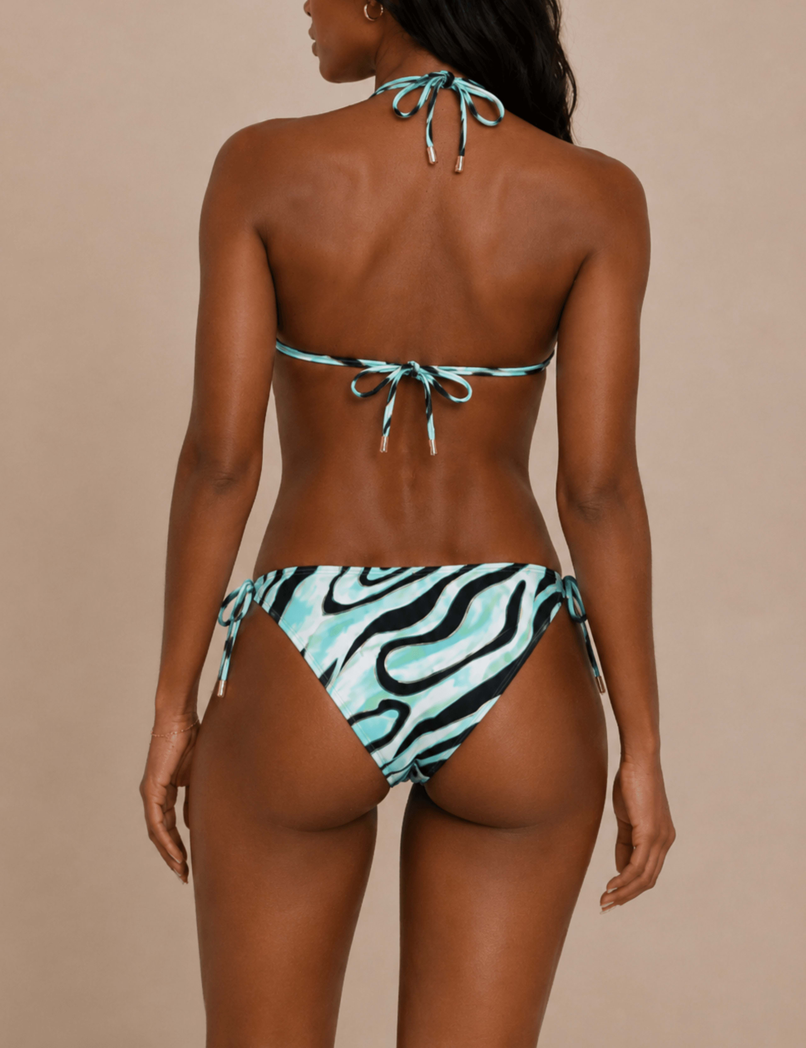 Palma Animal Print Padded Halterneck Bikini Top 3 of 4