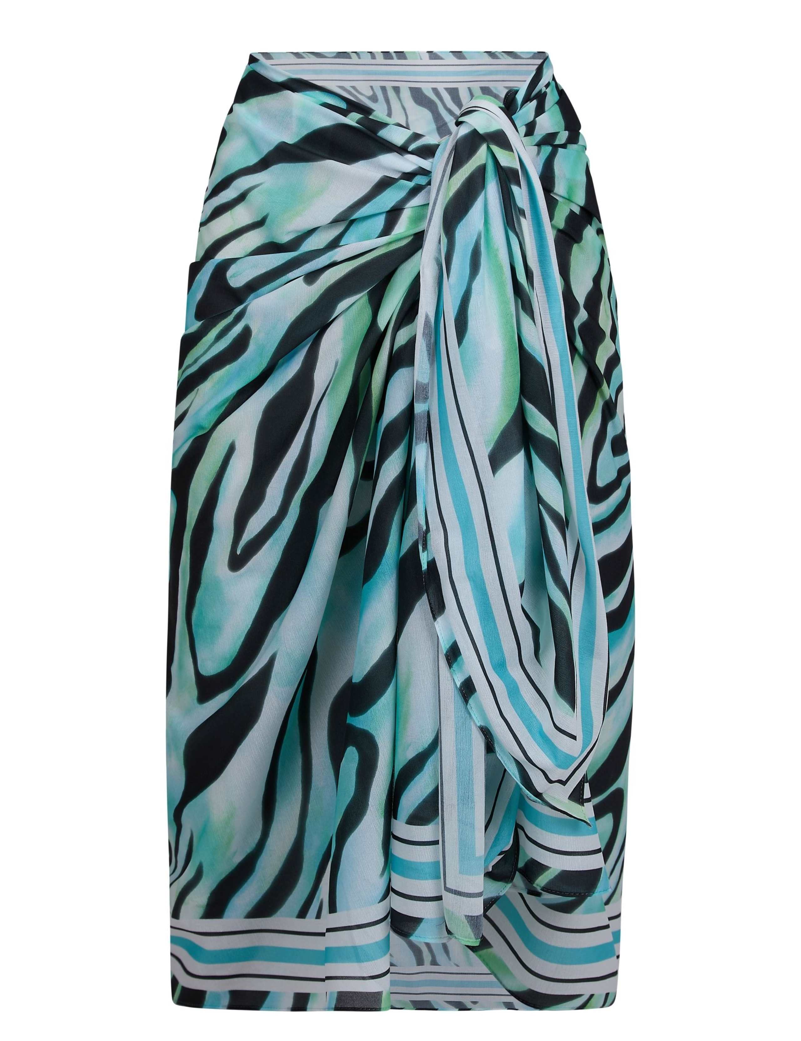 Animal Print Midi Beach Cover Up Sarong 2 of 3