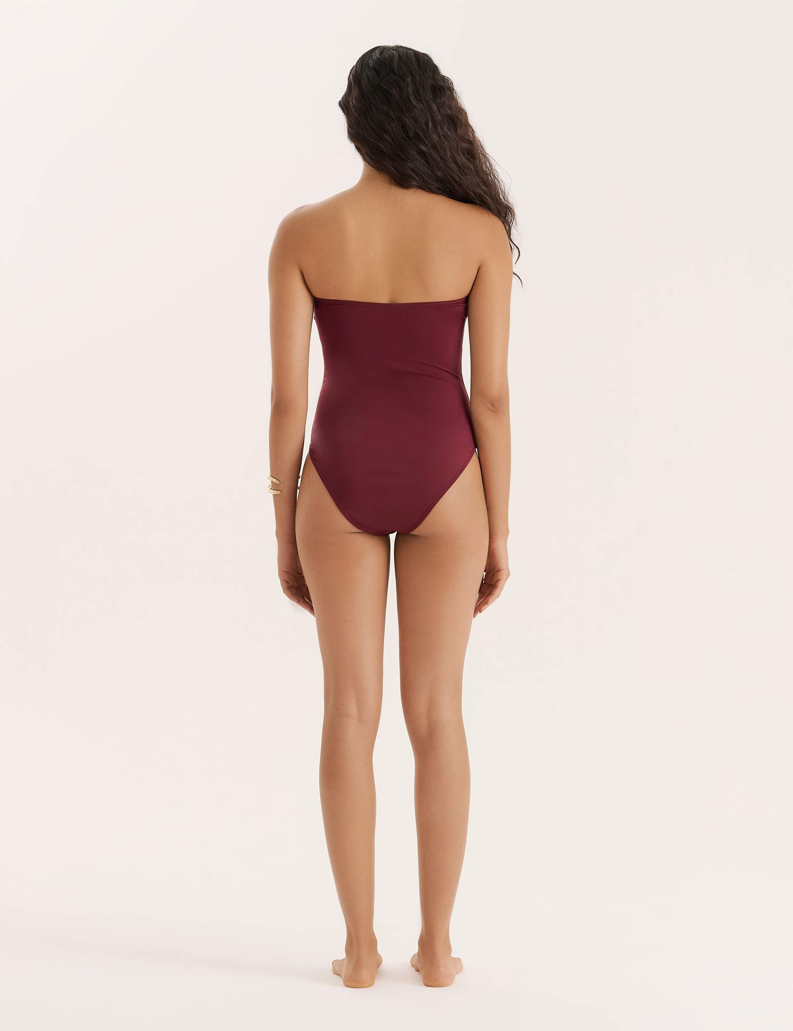 Ring Detail Bandeau Swimsuit 5 of 5