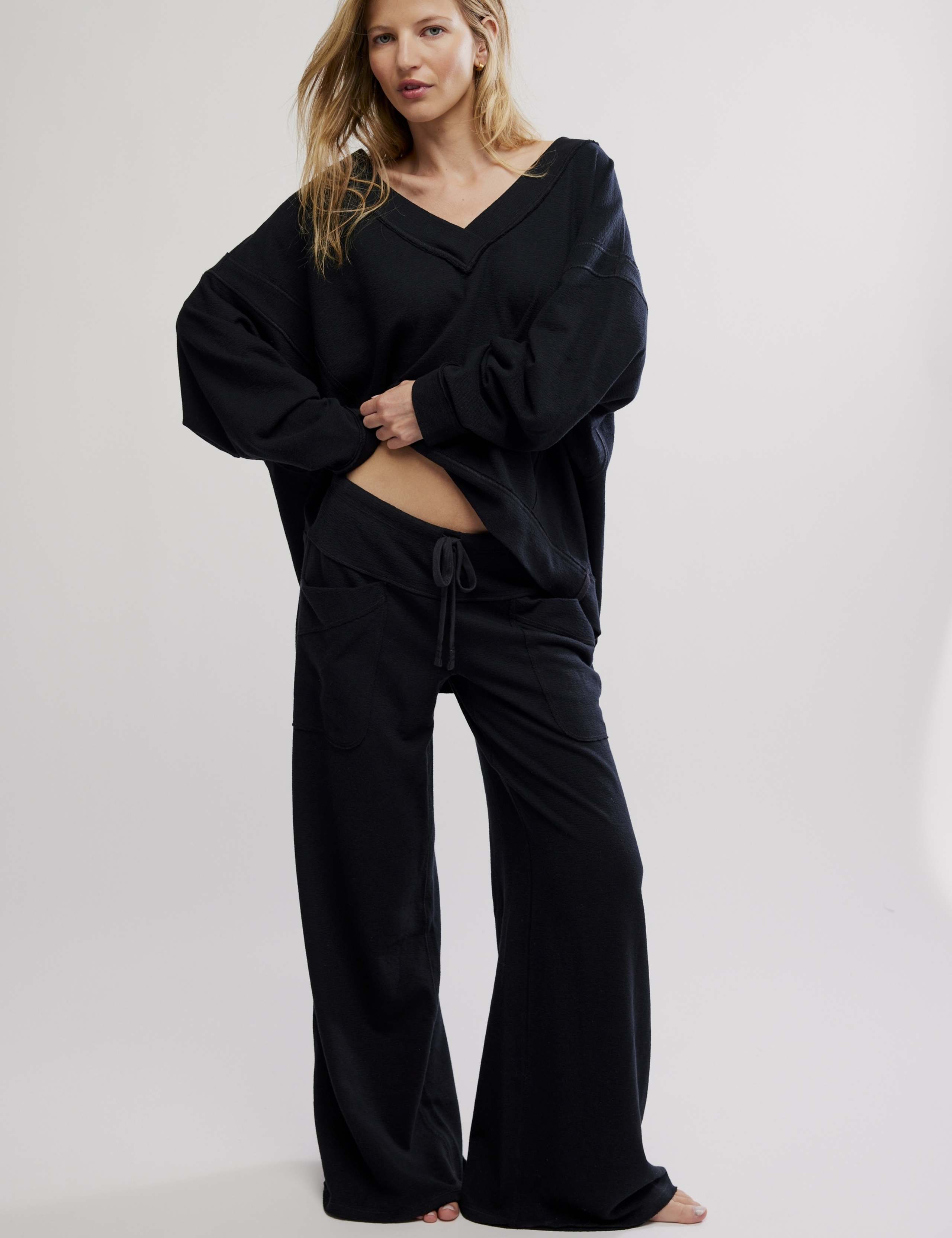 Cotton Rich V-Neck Sweatshirt 2 of 5