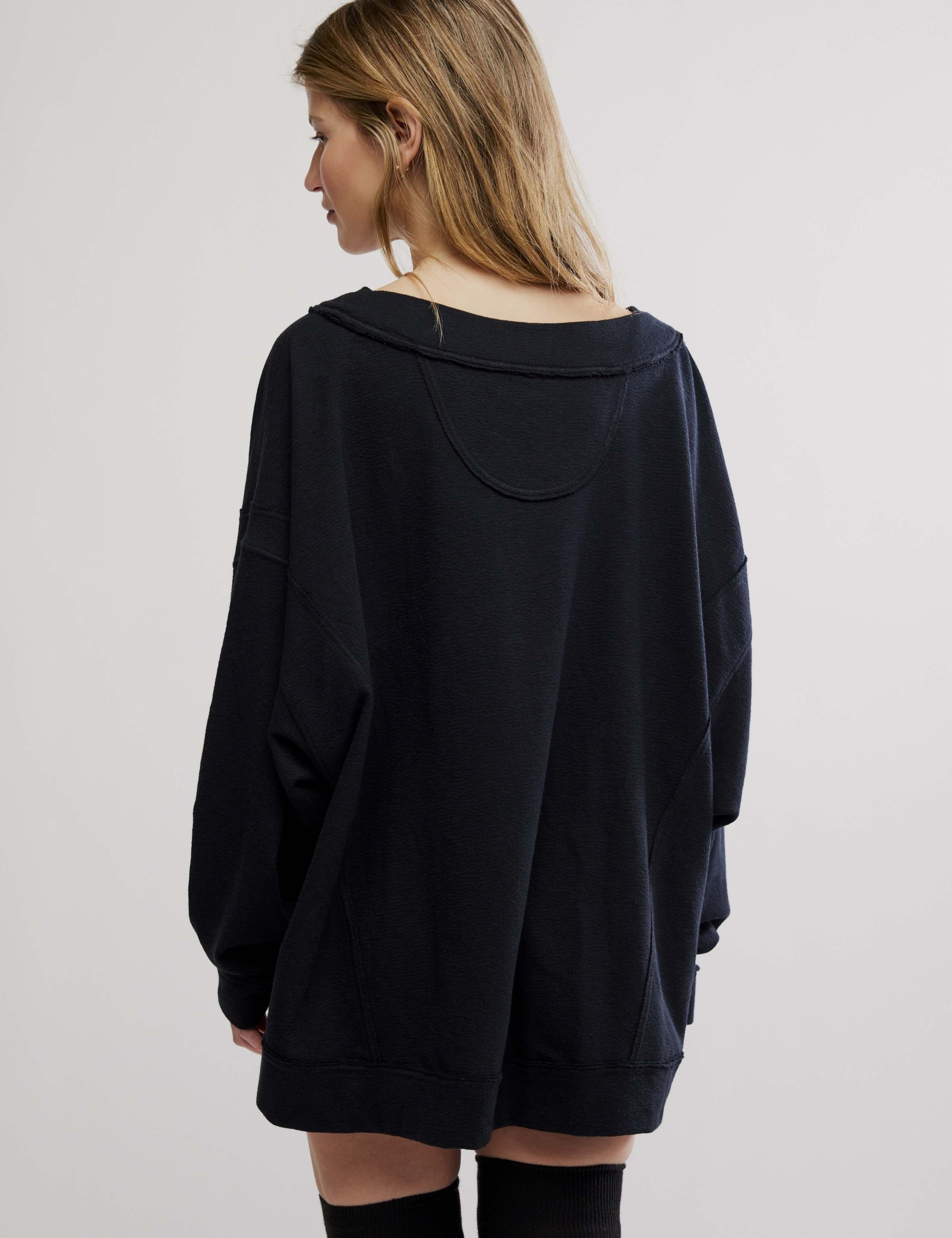 Cotton Rich V-Neck Sweatshirt 4 of 5