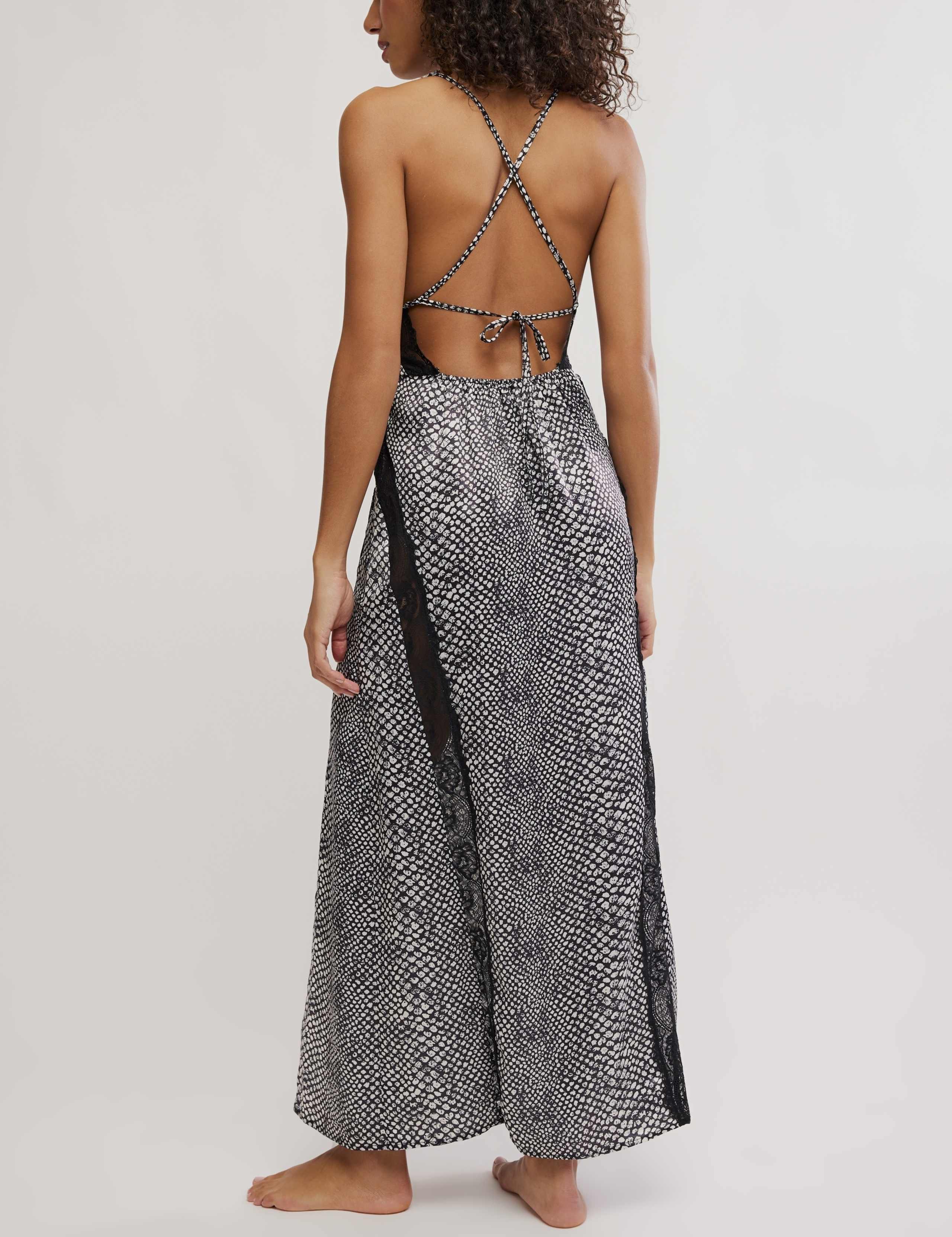 Some Kind Of Love Animal Print Maxi Slip Dress 2 of 4