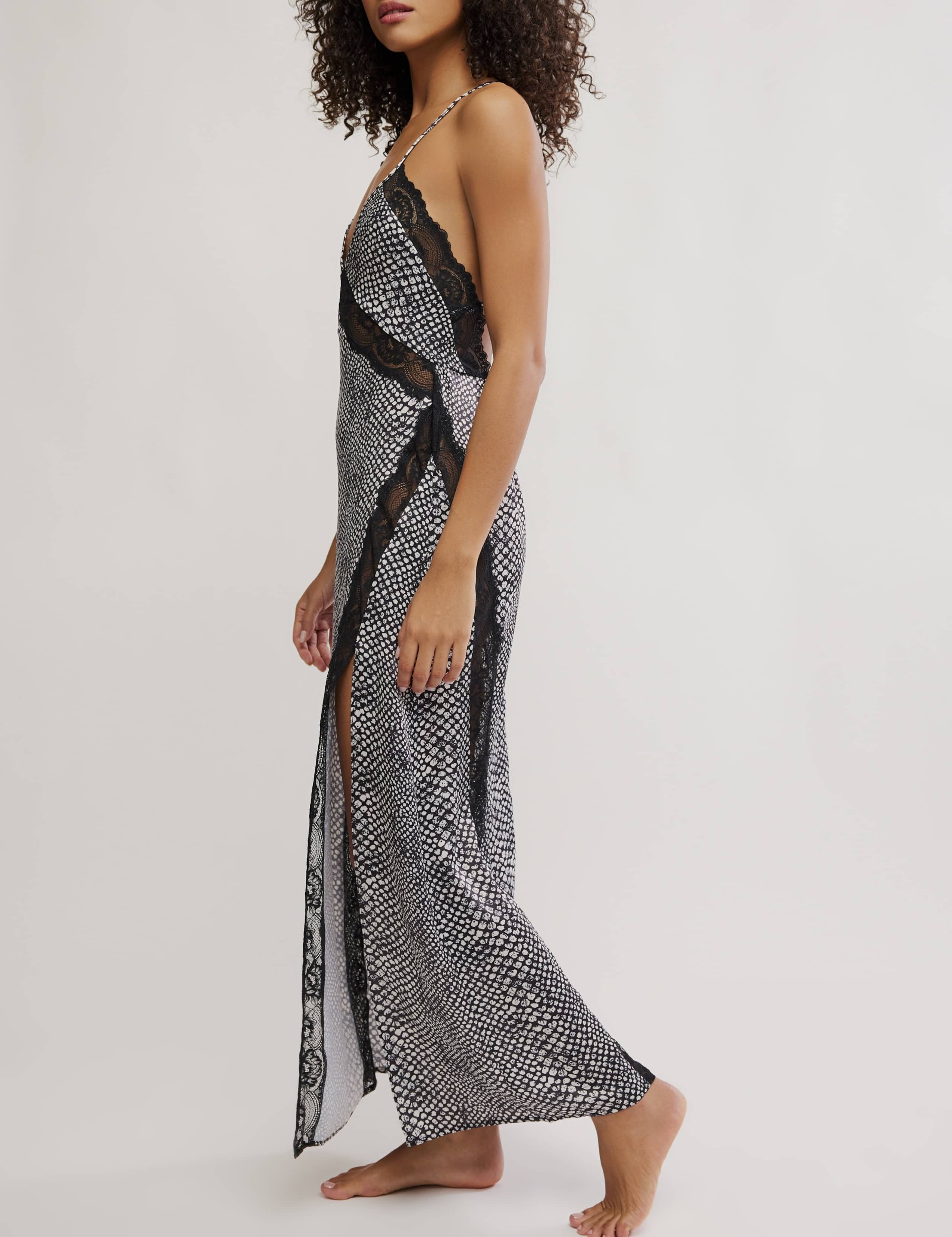 Some Kind Of Love Animal Print Maxi Slip Dress 3 of 4