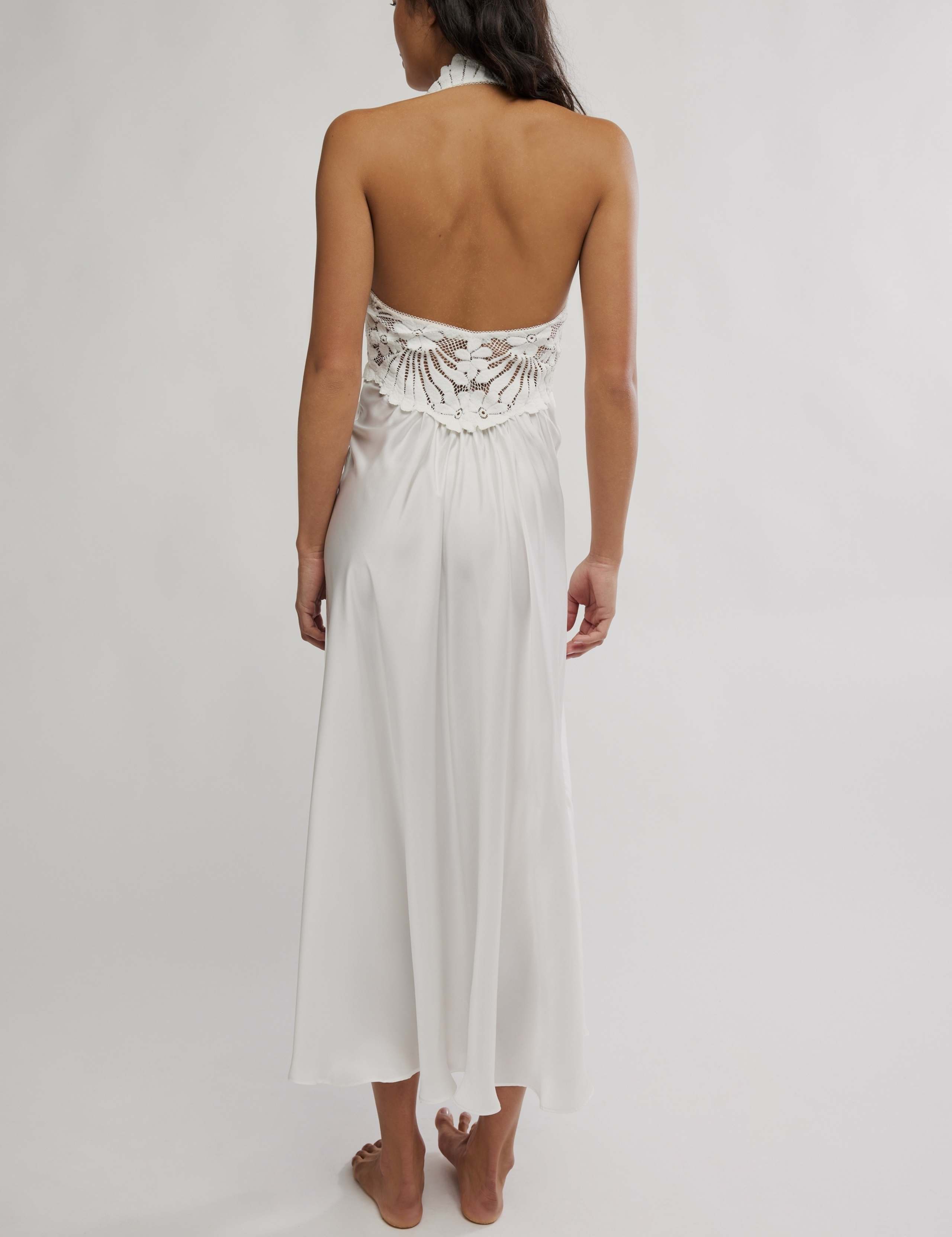 Petal Party Satin Midi Slip Dress 2 of 5