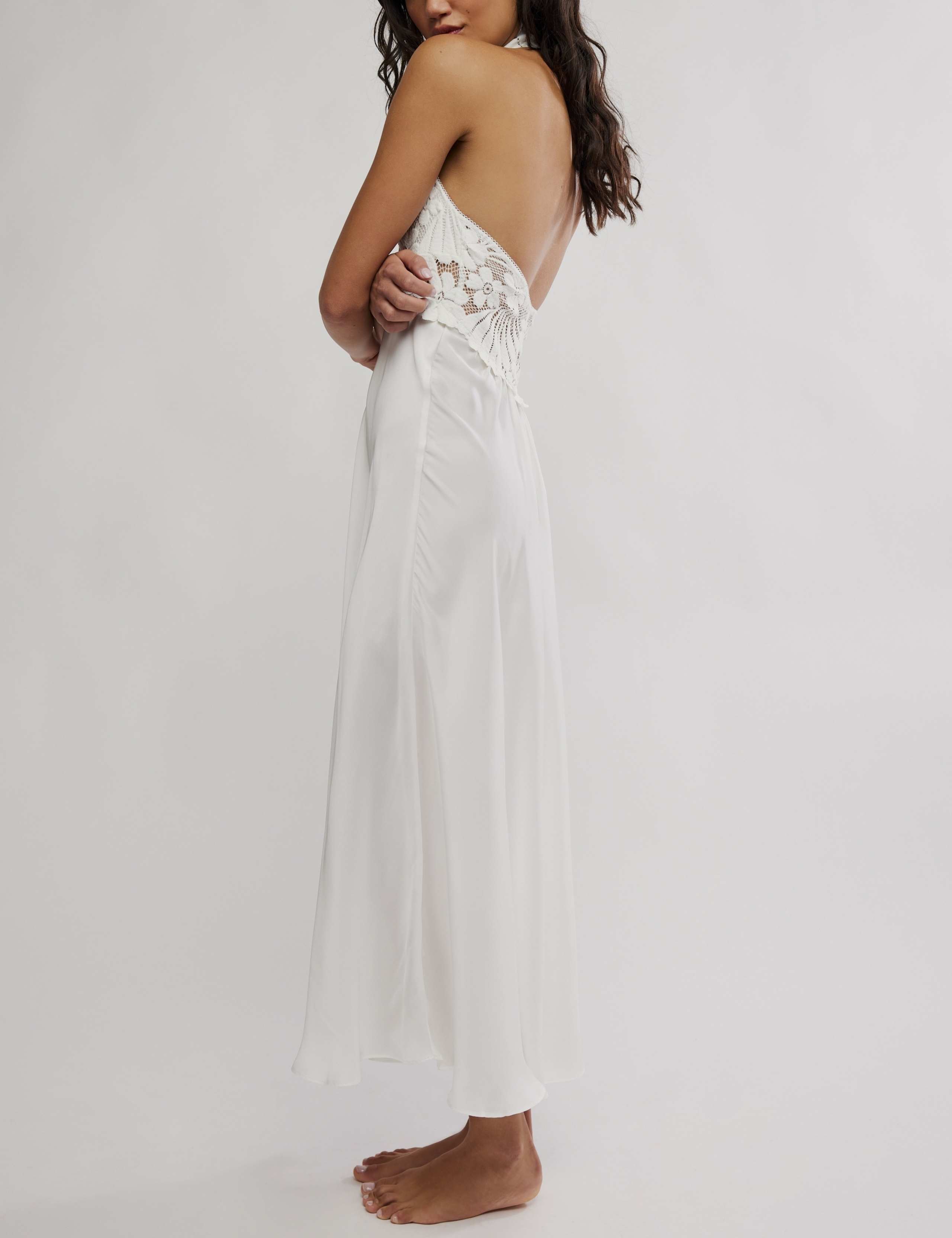 Petal Party Satin Midi Slip Dress 4 of 5