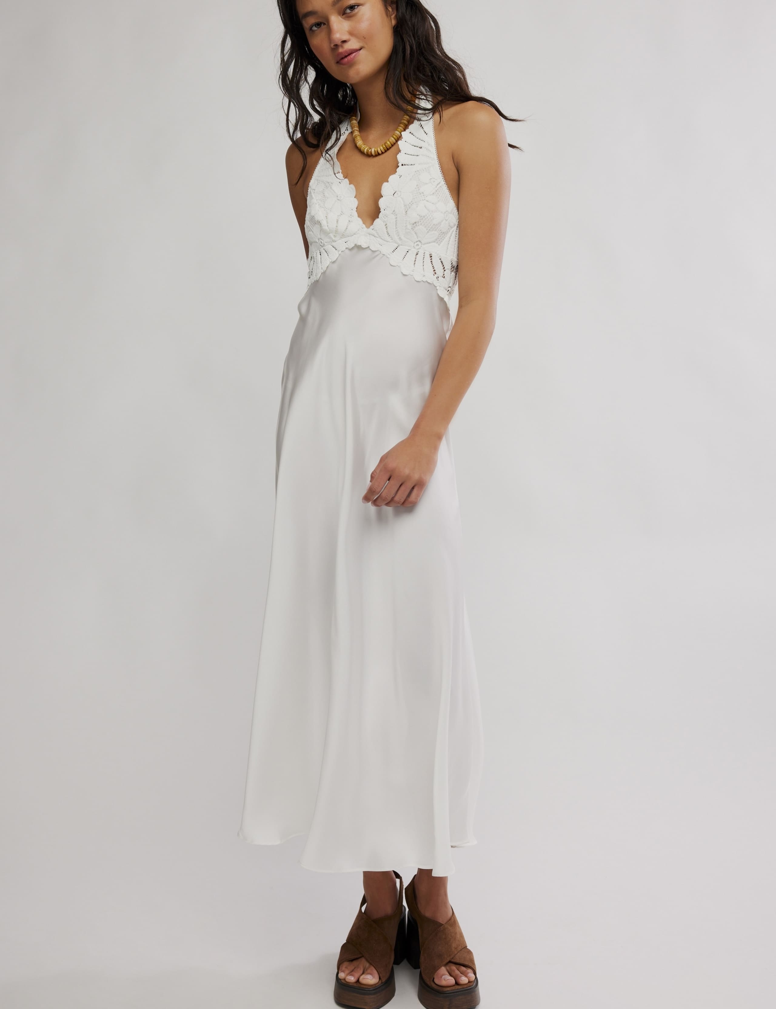 Petal Party Satin Midi Slip Dress 5 of 5