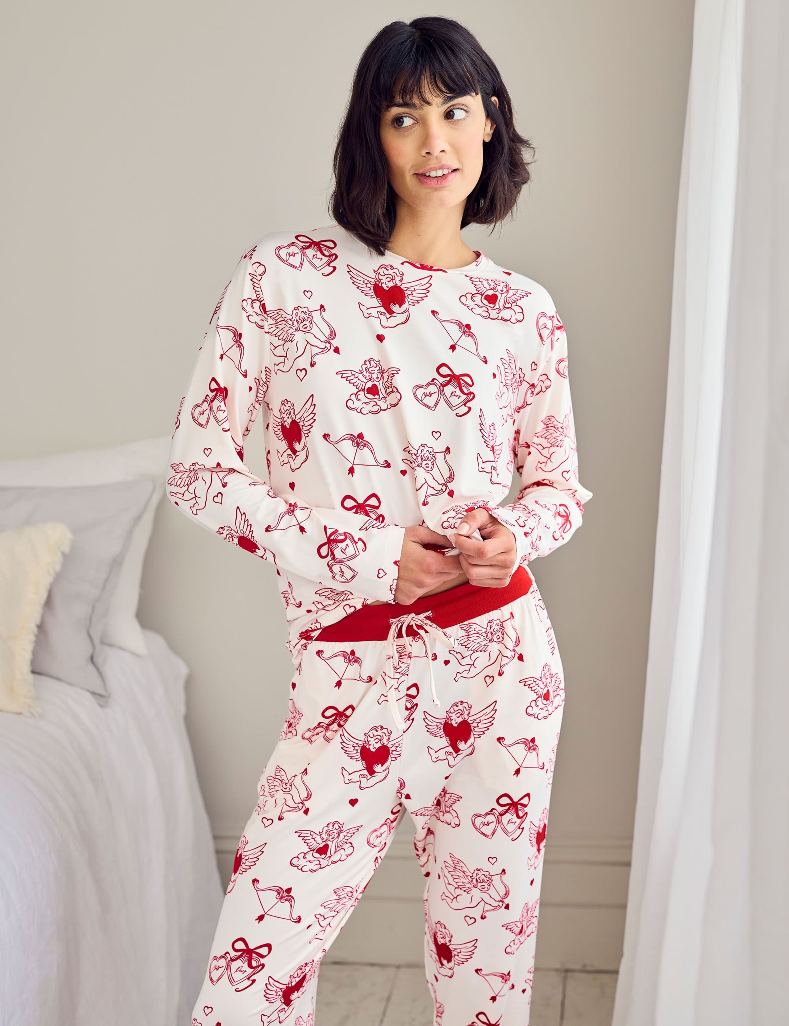 Cherub Cupid Print Pyjama Set 2 of 6