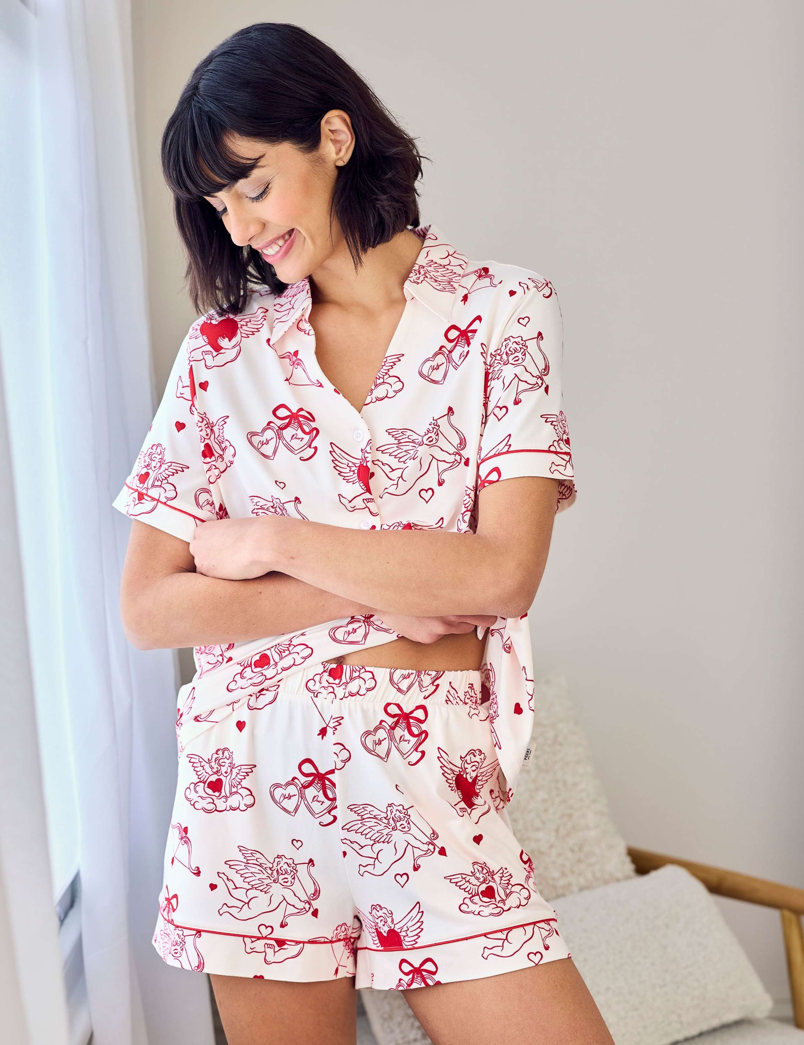 Cherub Cupid Print Shortie Set 3 of 5