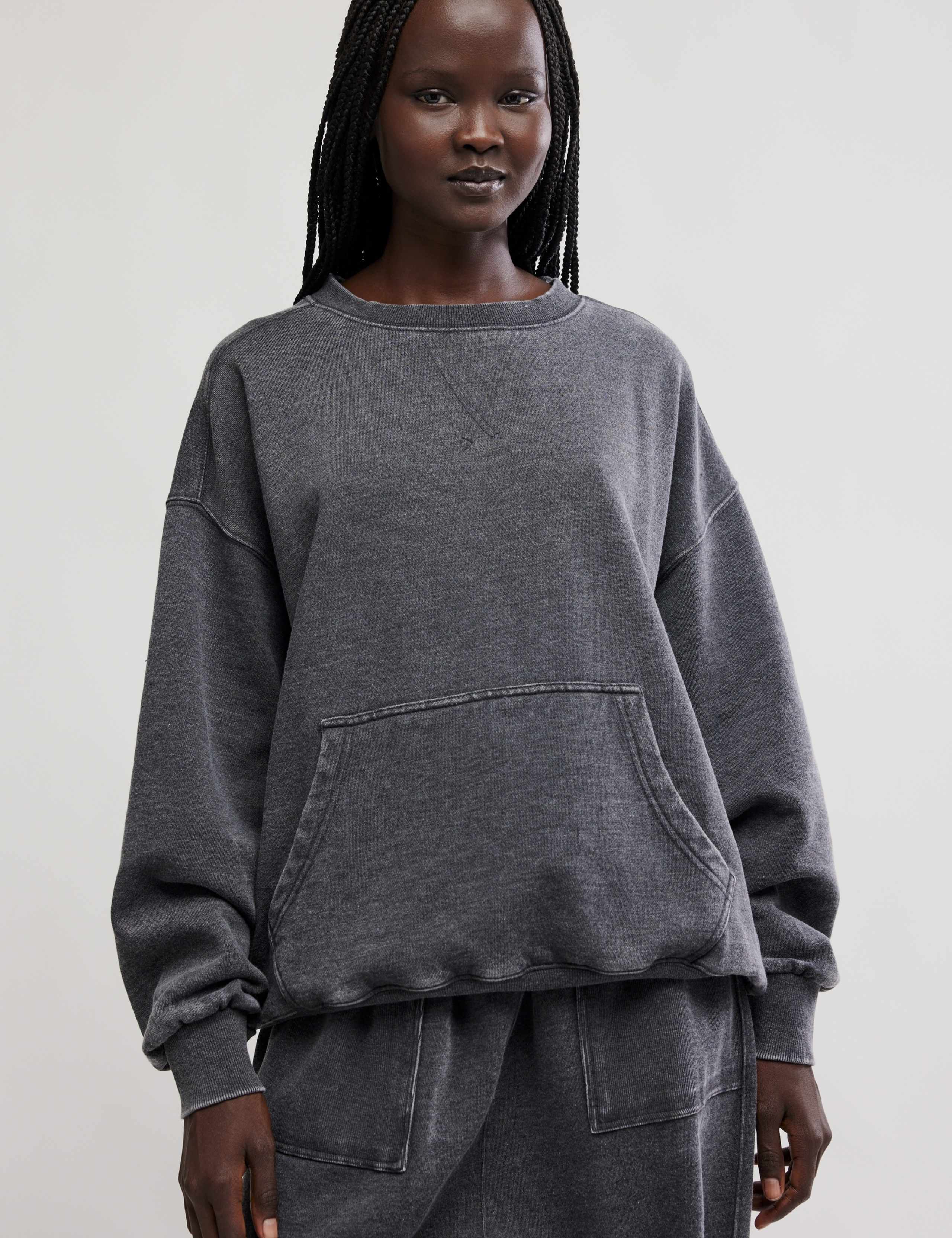Cotton Rich Crew Neck Sweatshirt 1 of 5