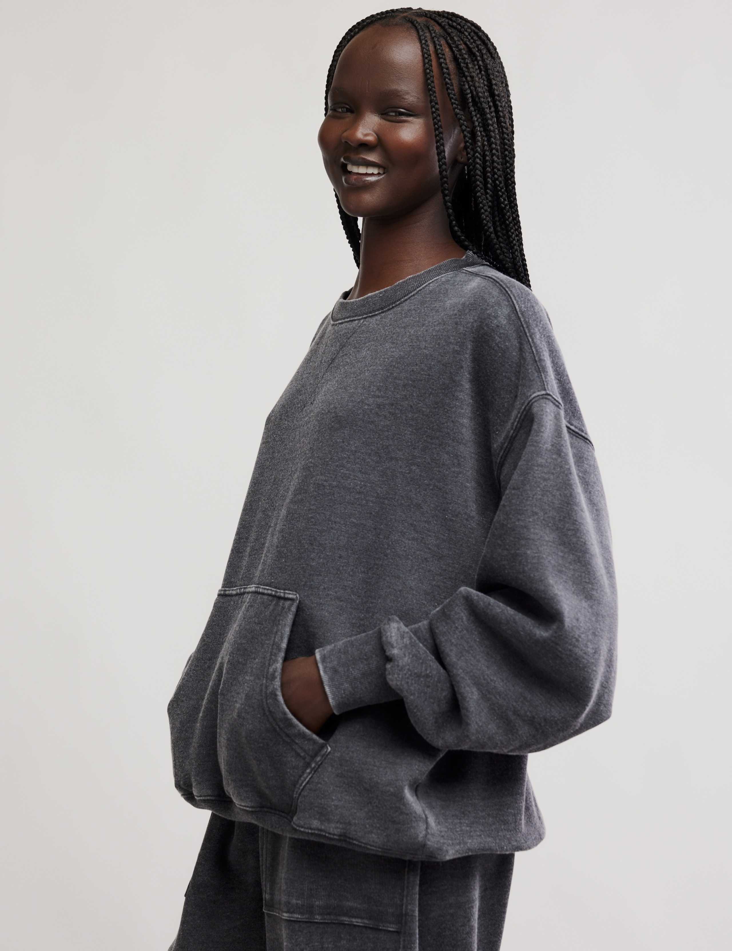 Cotton Rich Crew Neck Sweatshirt 4 of 5