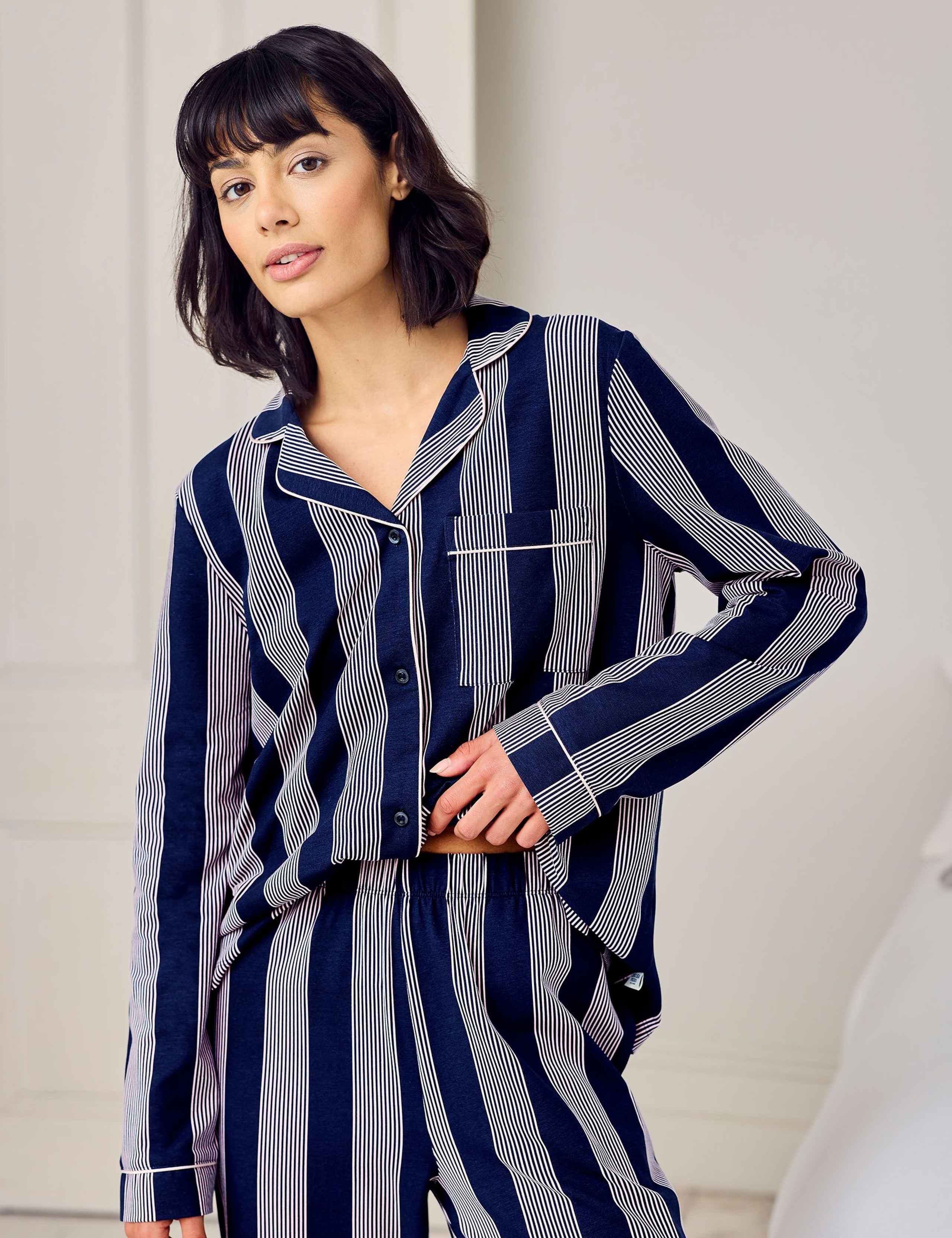 Cotton Rich Striped Pyjama Set 3 of 5