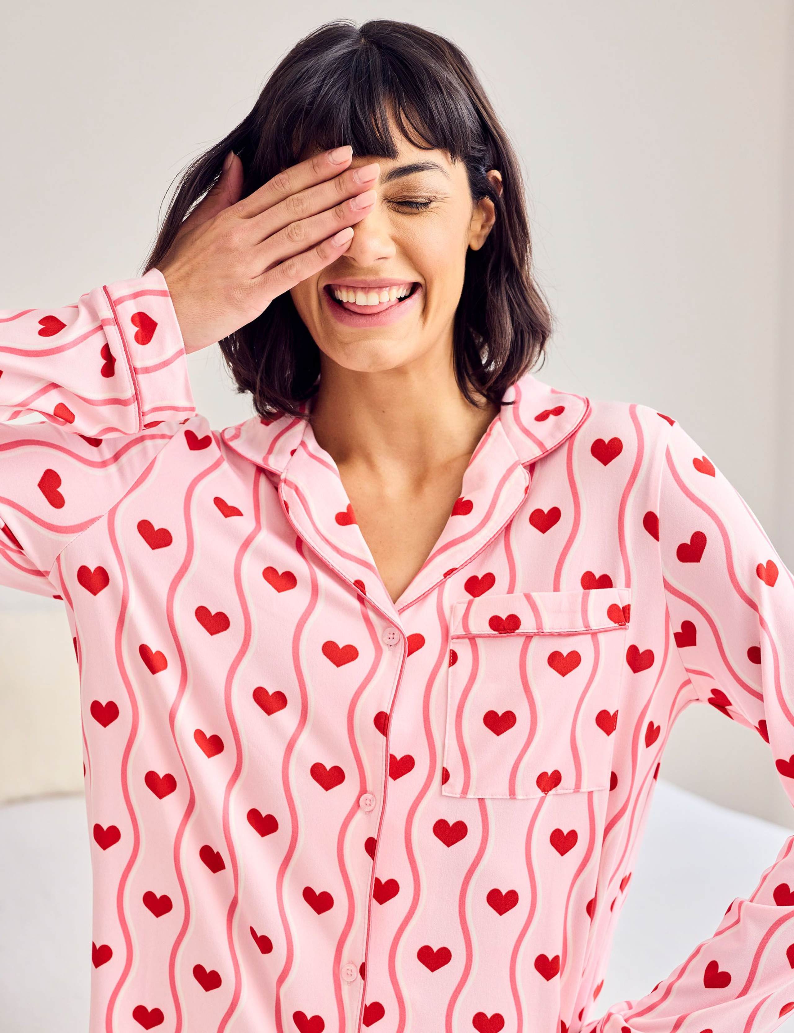 Valentines Petite Heart Print Pyjama Set 3 of 6