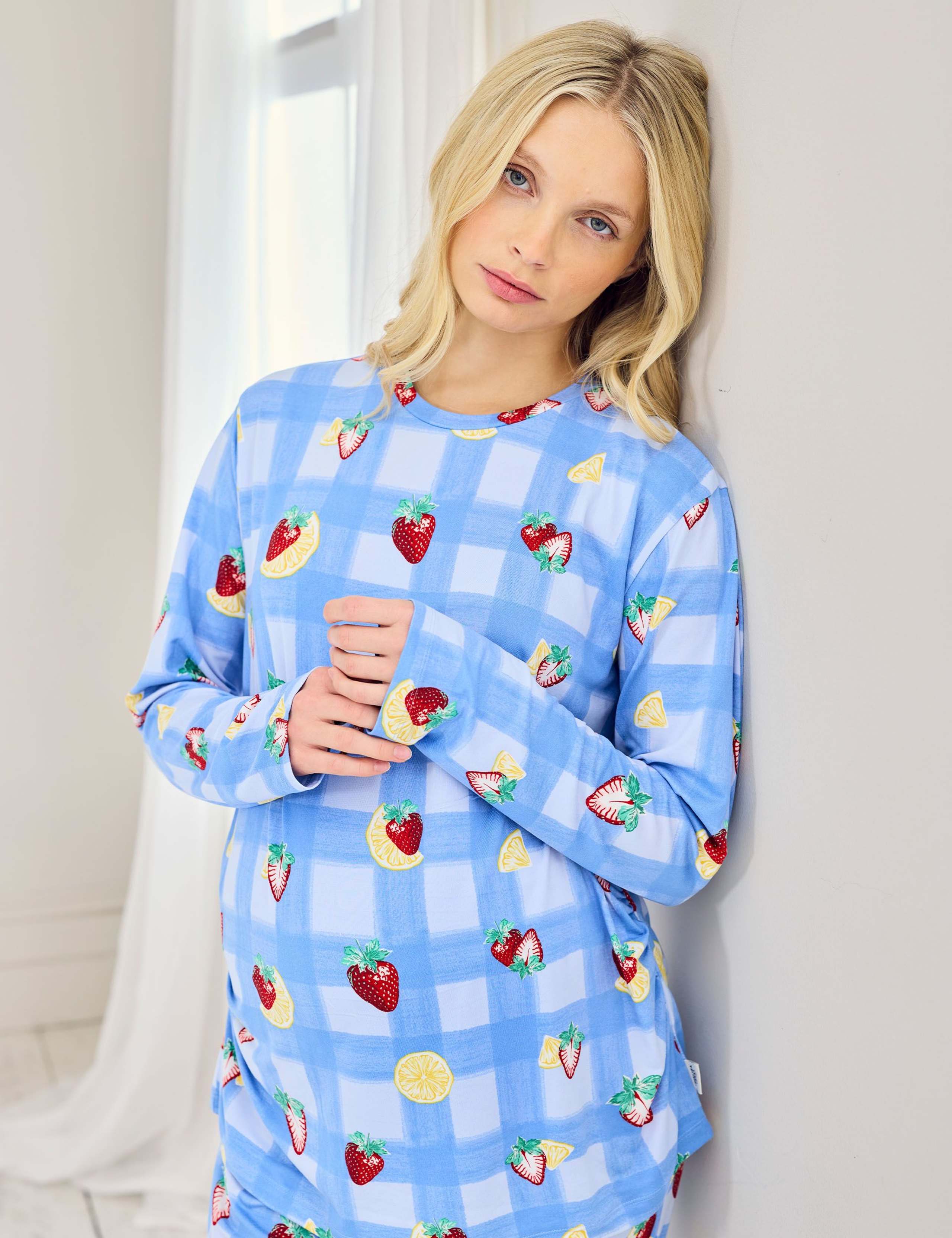 Maternity Fruit Print Pyjama Set 2 of 5