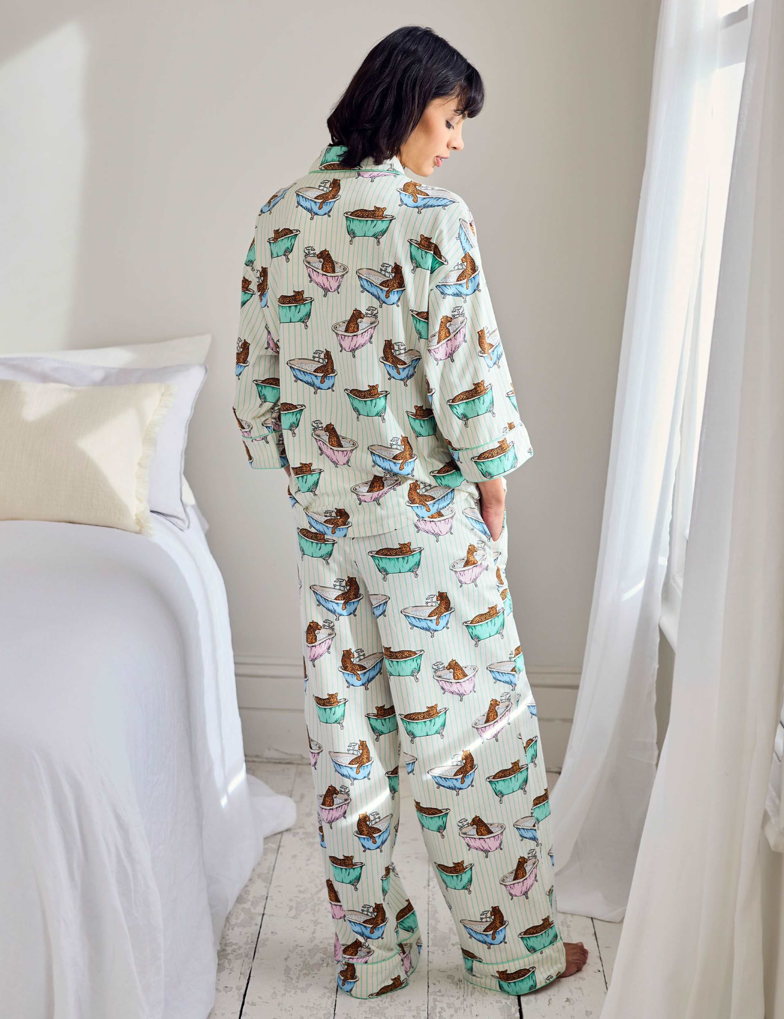 Cotton Rich Printed Pyjama Set 2 of 6