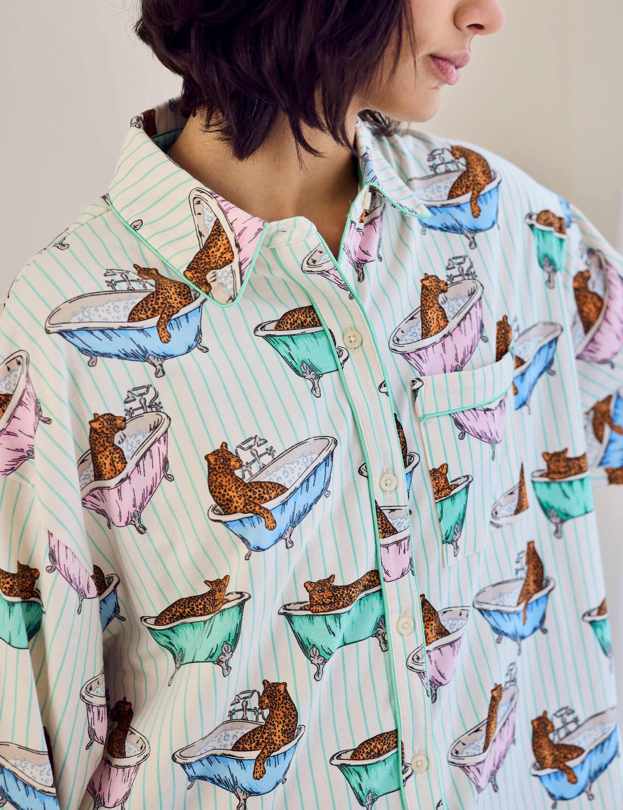 Cotton Rich Printed Pyjama Set 4 of 6