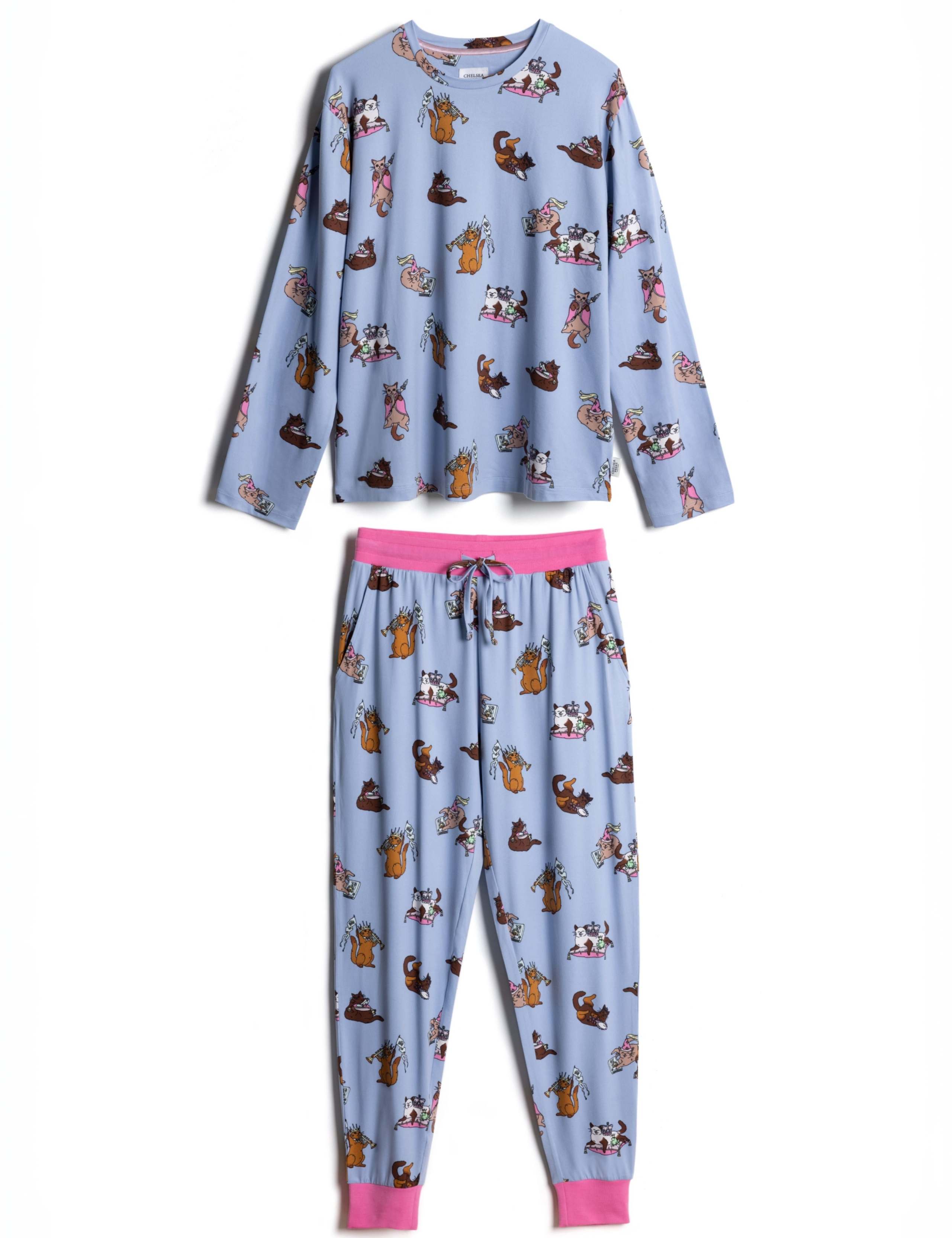 Fairytale Cats Long Button Up Pyjama Set 3 of 7