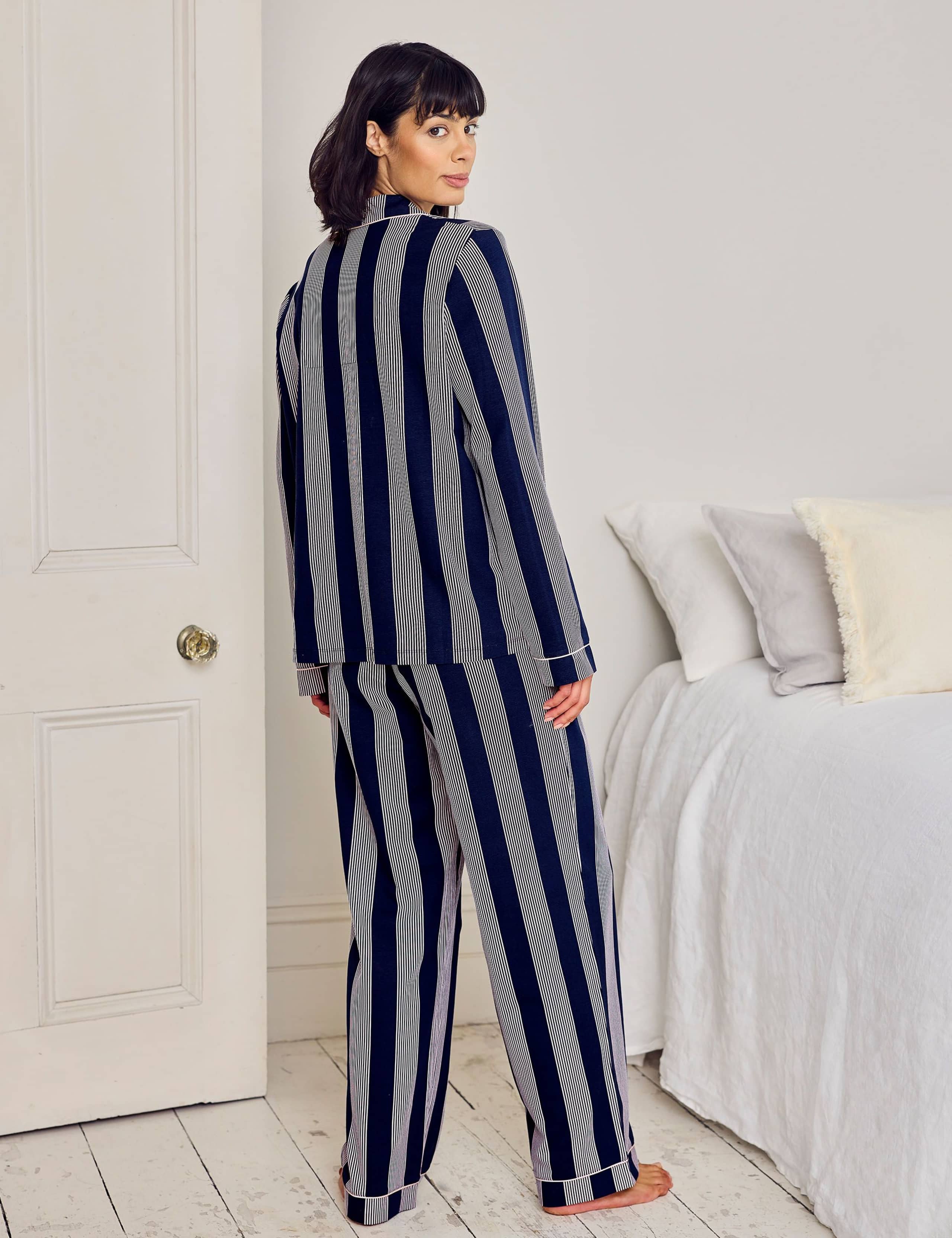 Cotton Rich Tall Striped Pyjama Set 5 of 5