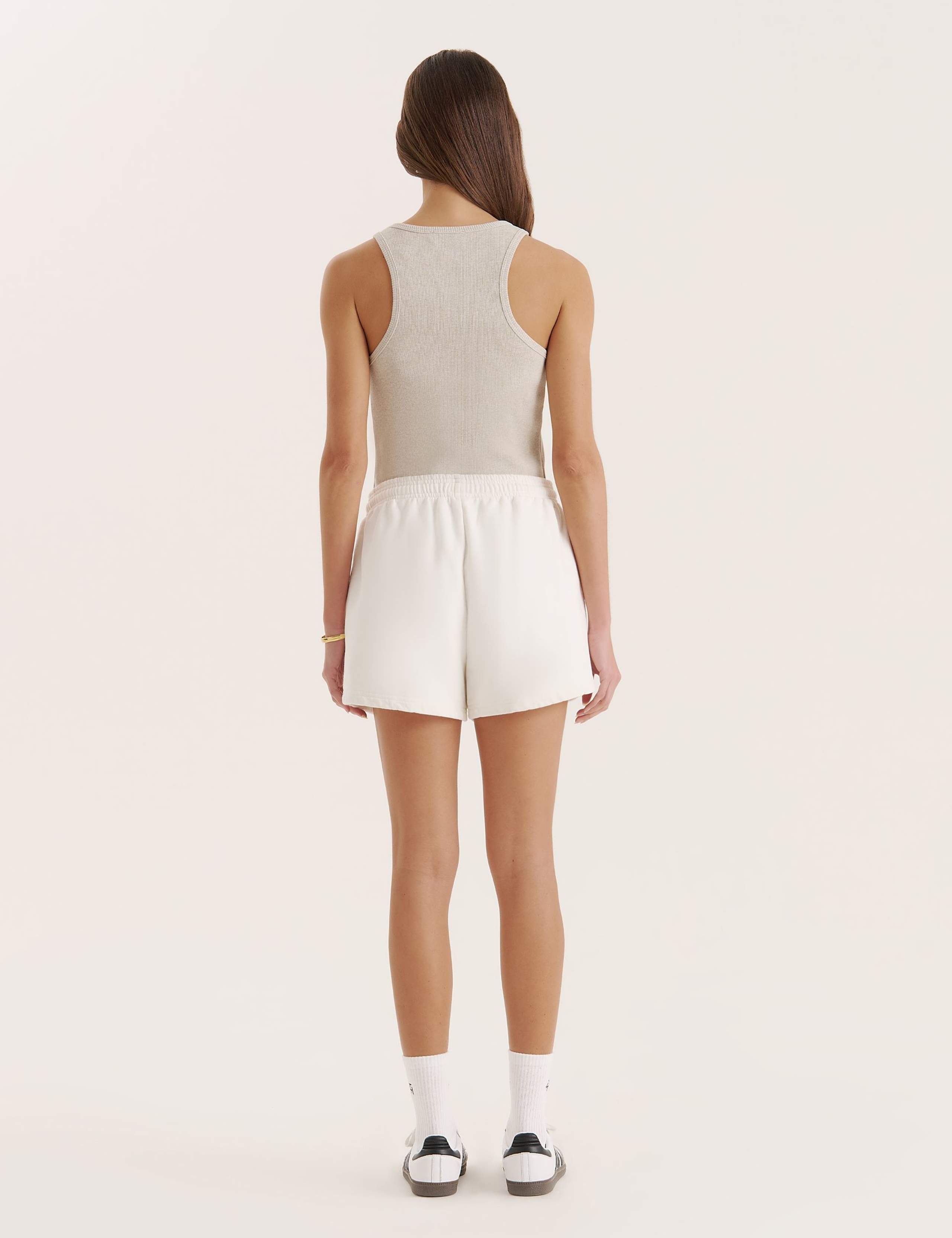 Cotton Rich Ribbed Fitted Vest Top 2 of 4